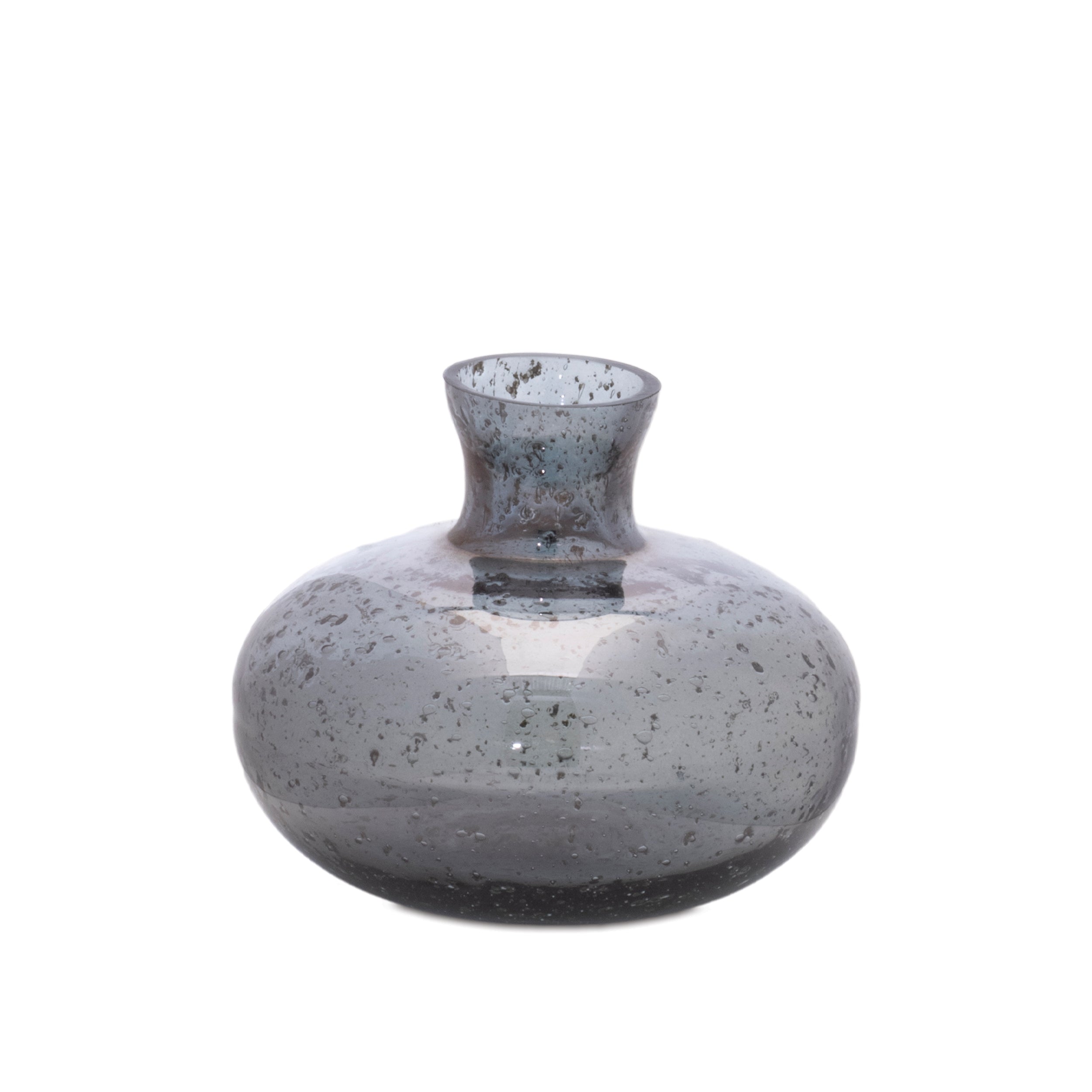 Bubbled Glass Bud Vase, Set of 3