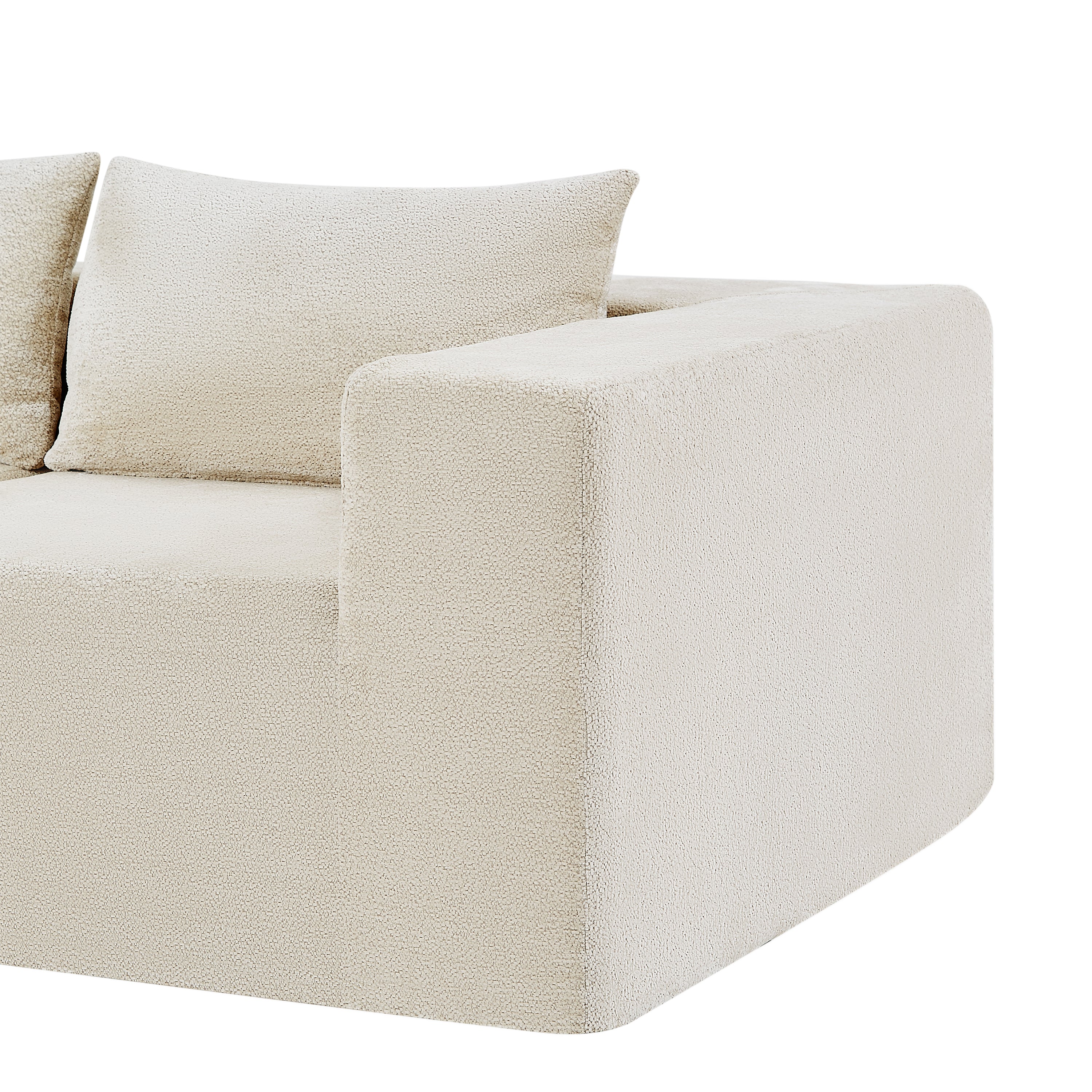 107" Compressed Sectional Sofa