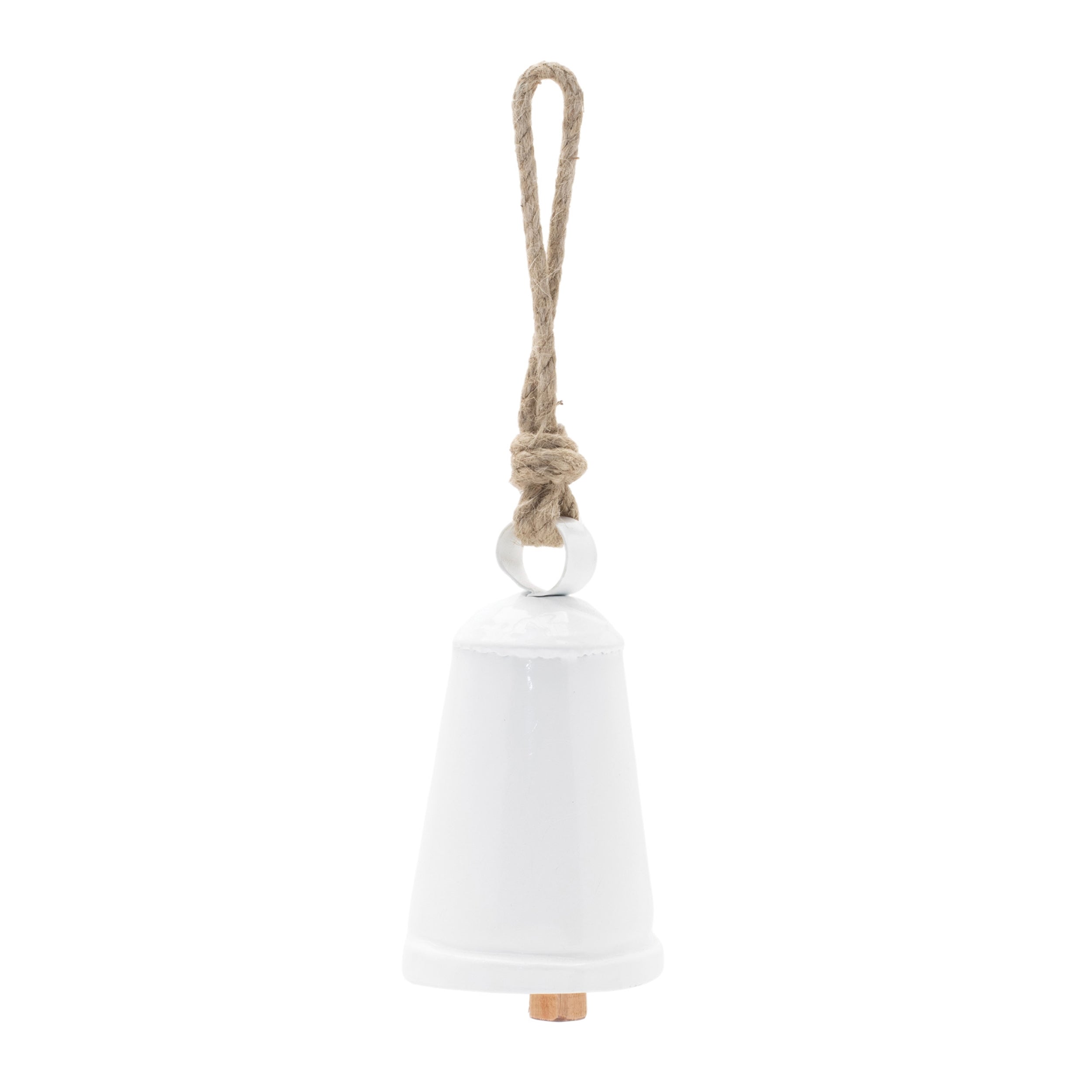 Rustic Metal Bell Ornament, Set of 8