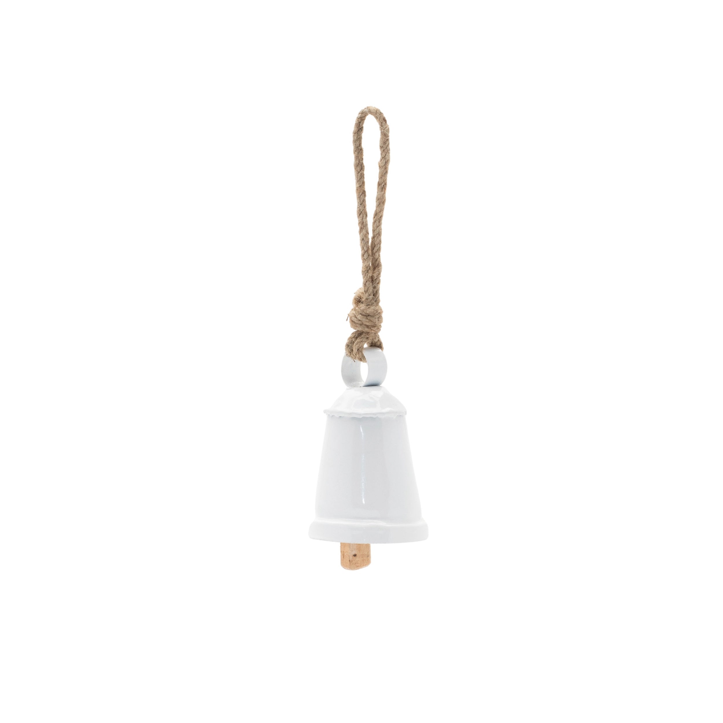 Rustic Metal Bell Ornament, Set of 8