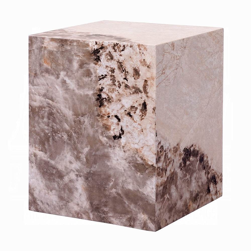 Stone Finish End Table