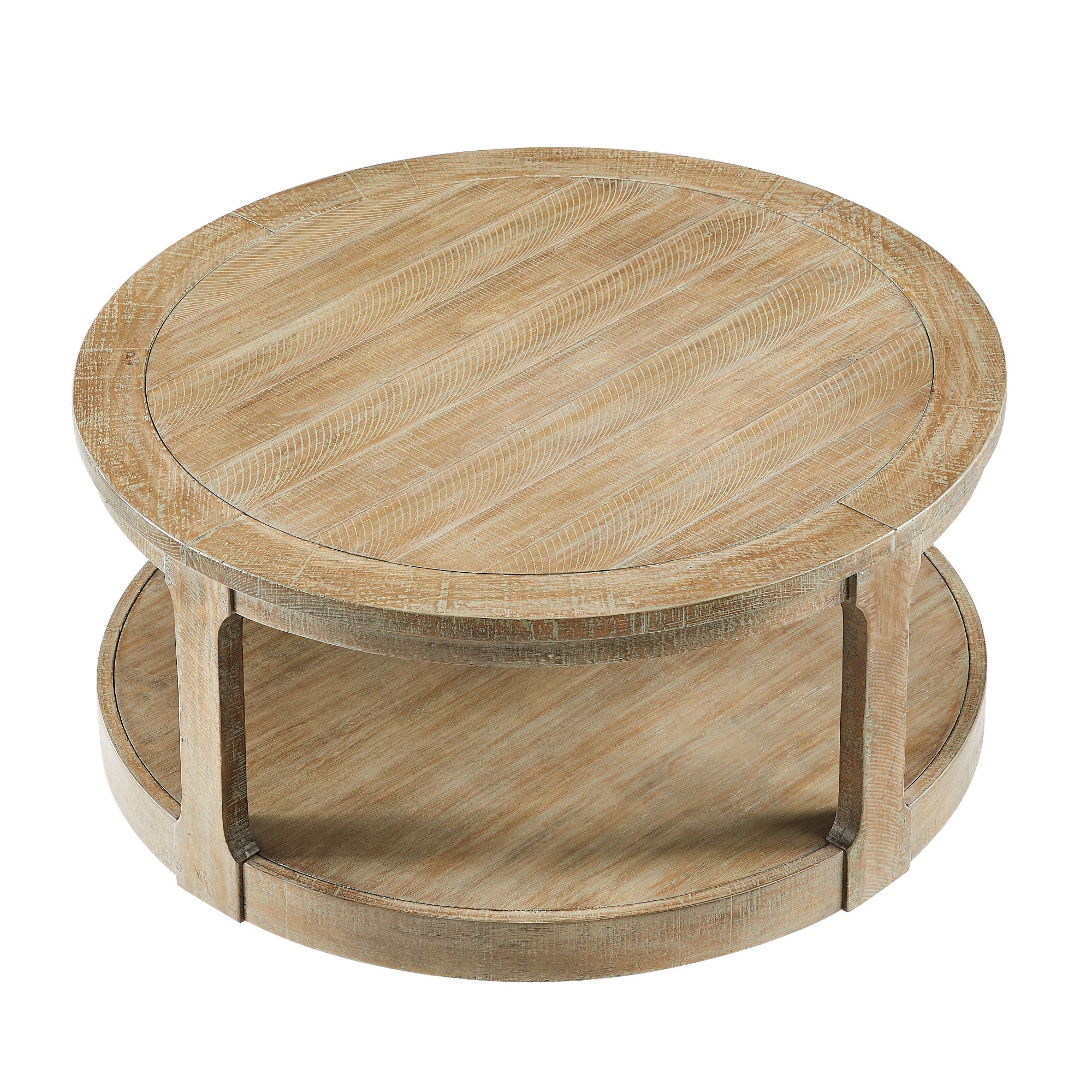 Large Traditional Round Coffee Table