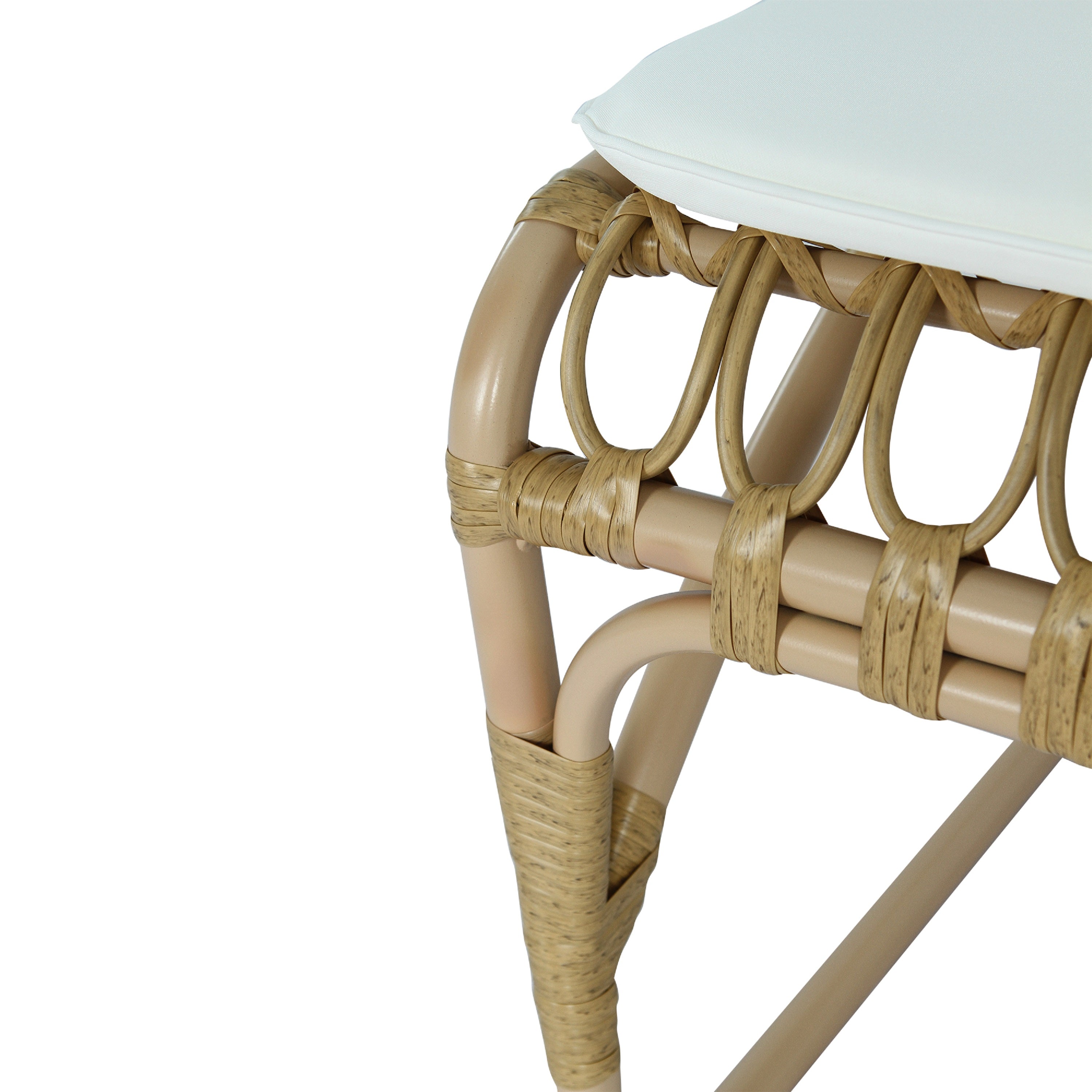 Outdoor Faux Rattan Dining Chairs, Set of 2