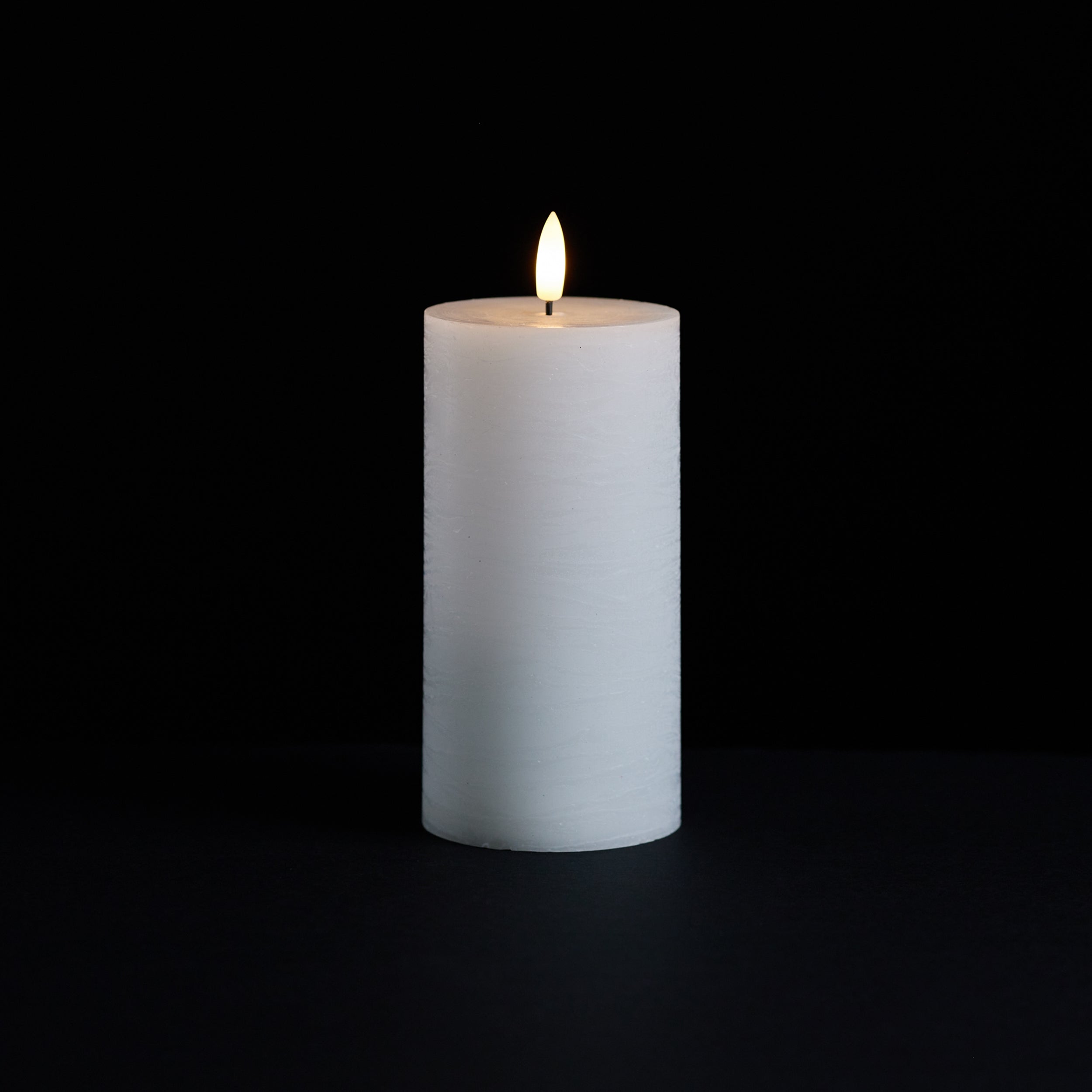 FIA Wick White Pillar Candle, Set of 2