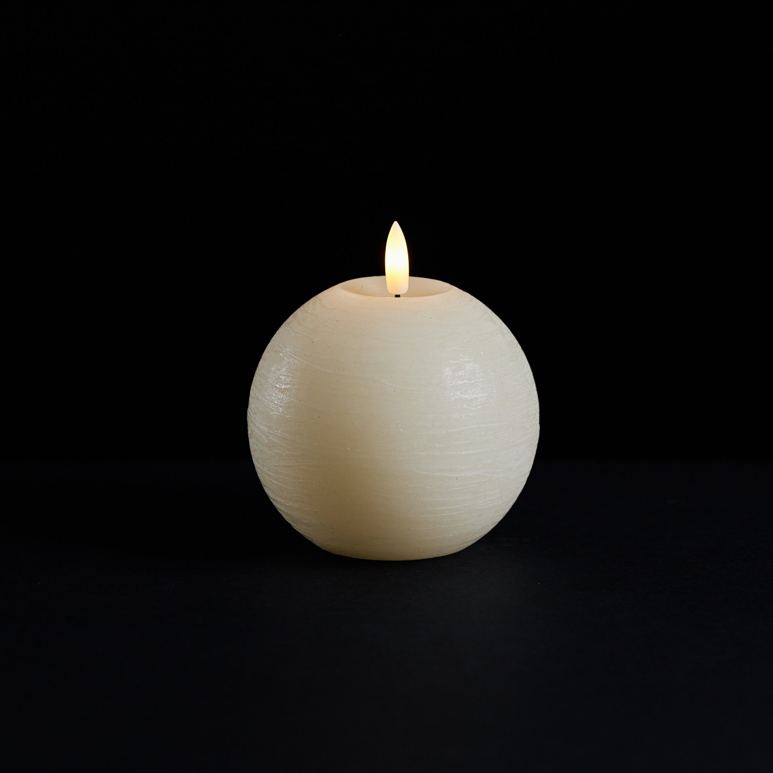 FIA Wick Ivory Round Candle, Set of 2