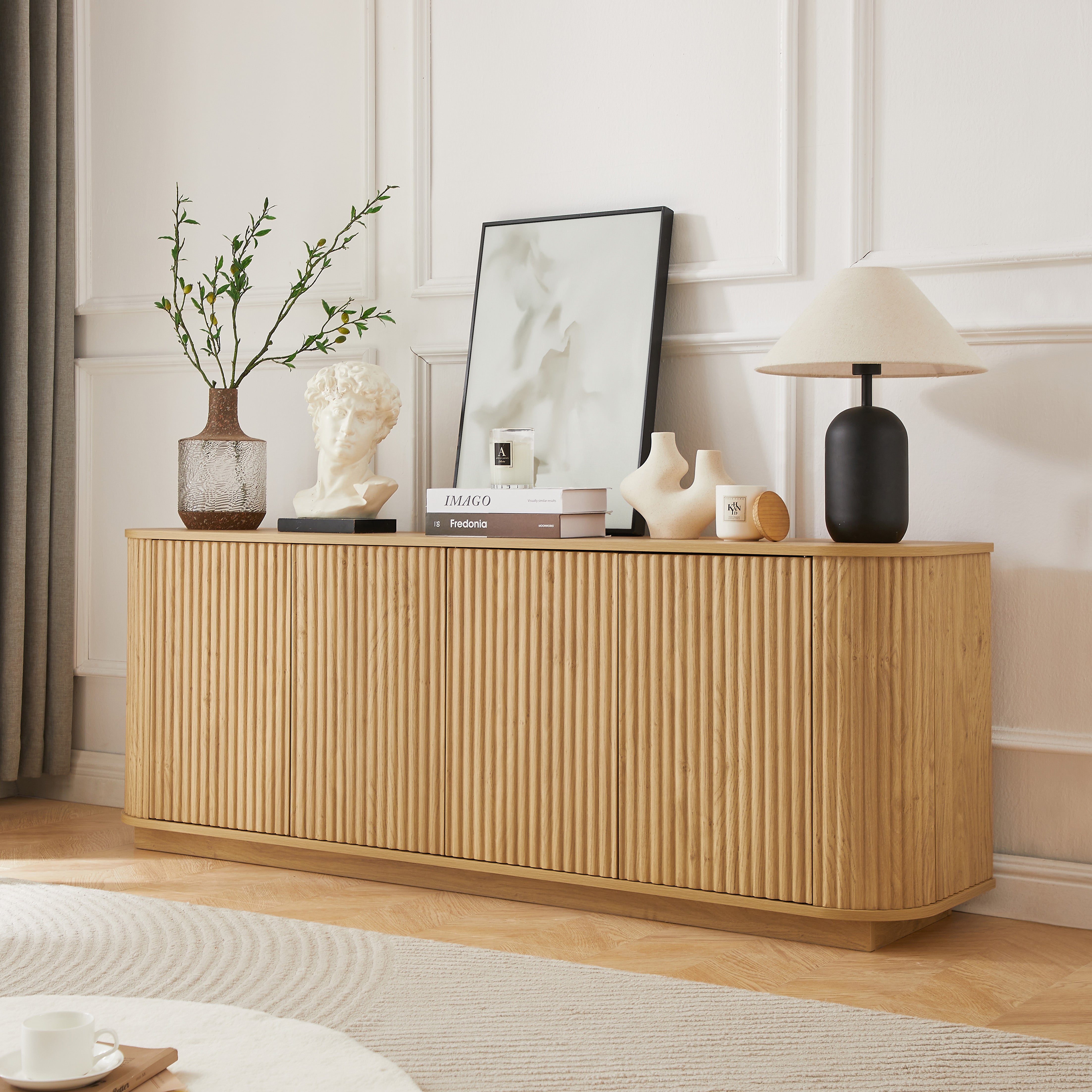 Fluted TV Stand