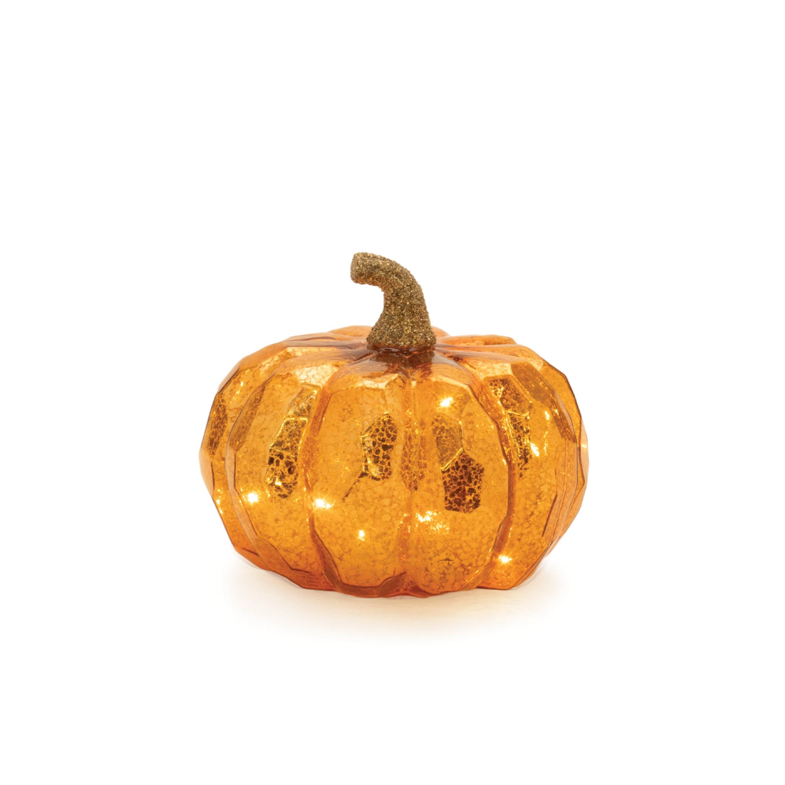 LED Mercury Glass Pumpkin Decor, Set of 3