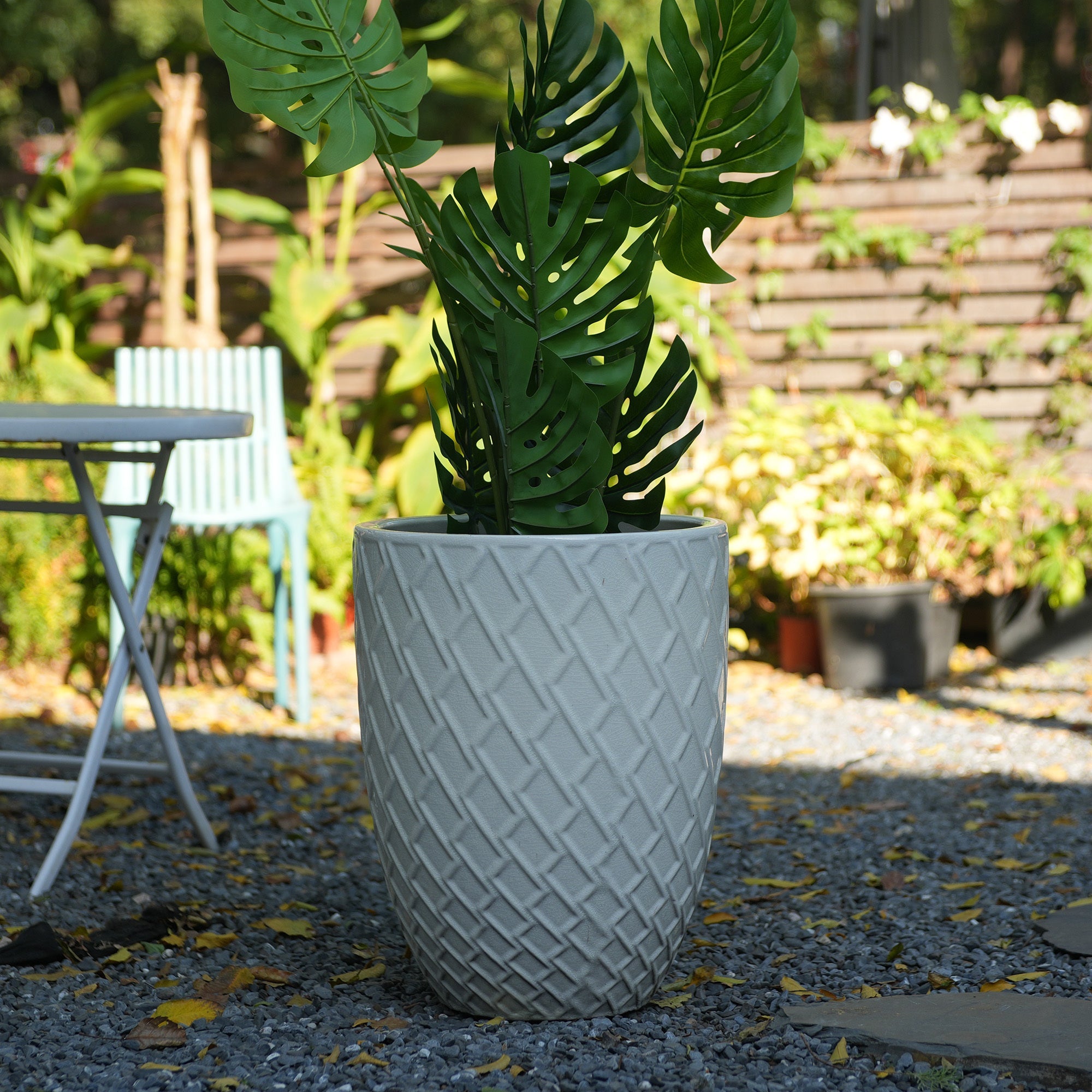 Elan Handmade White Ceramic Planter