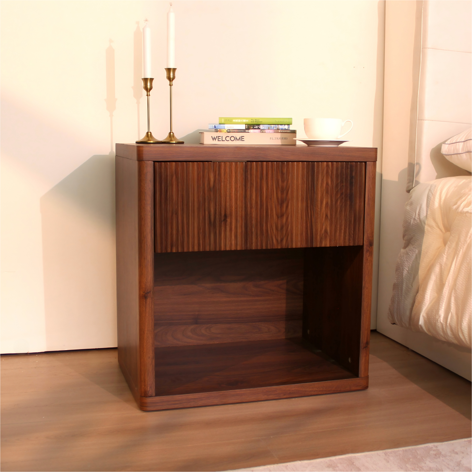 Alder Fluted Nightstand