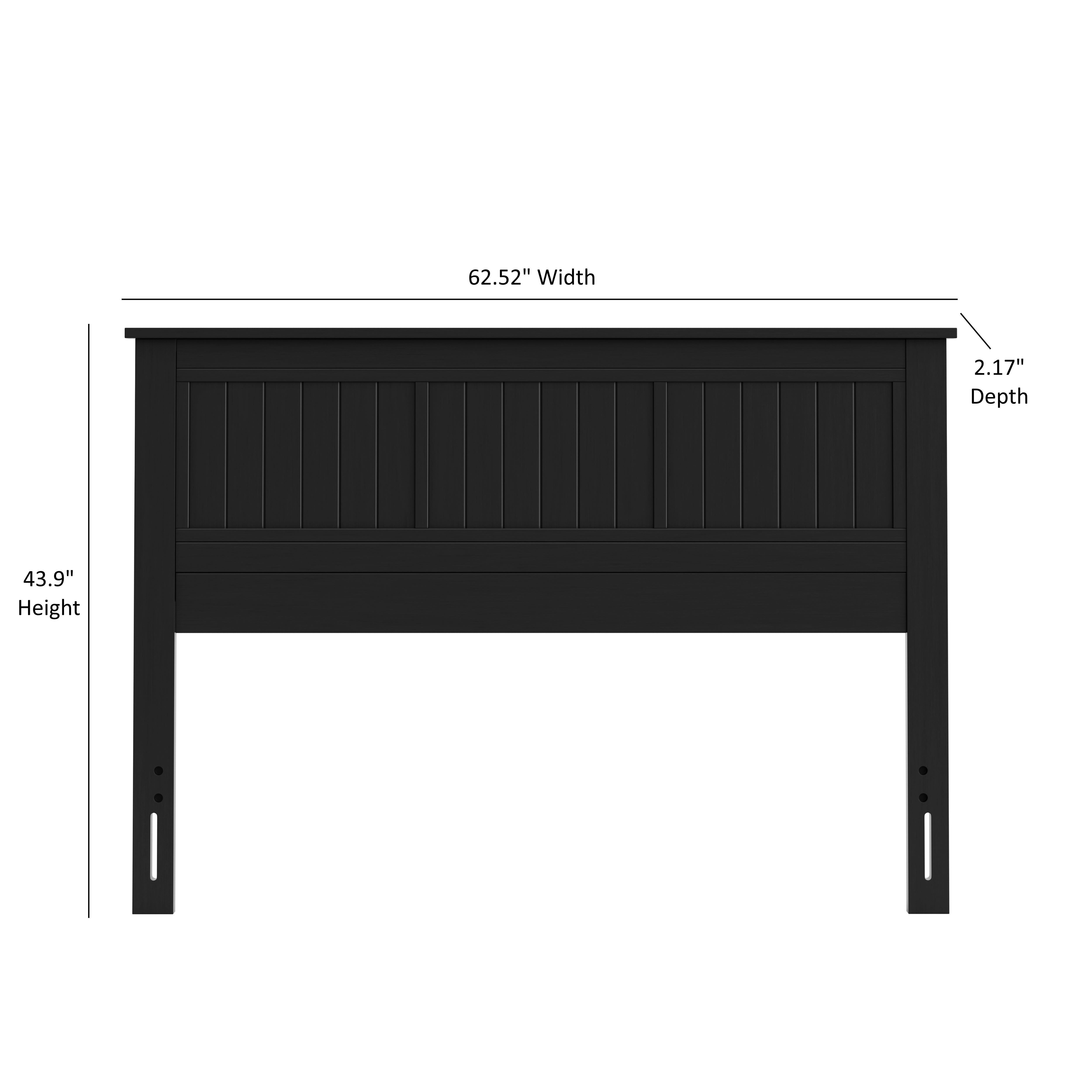 Wilton Window Pane Wood Panel Headboard