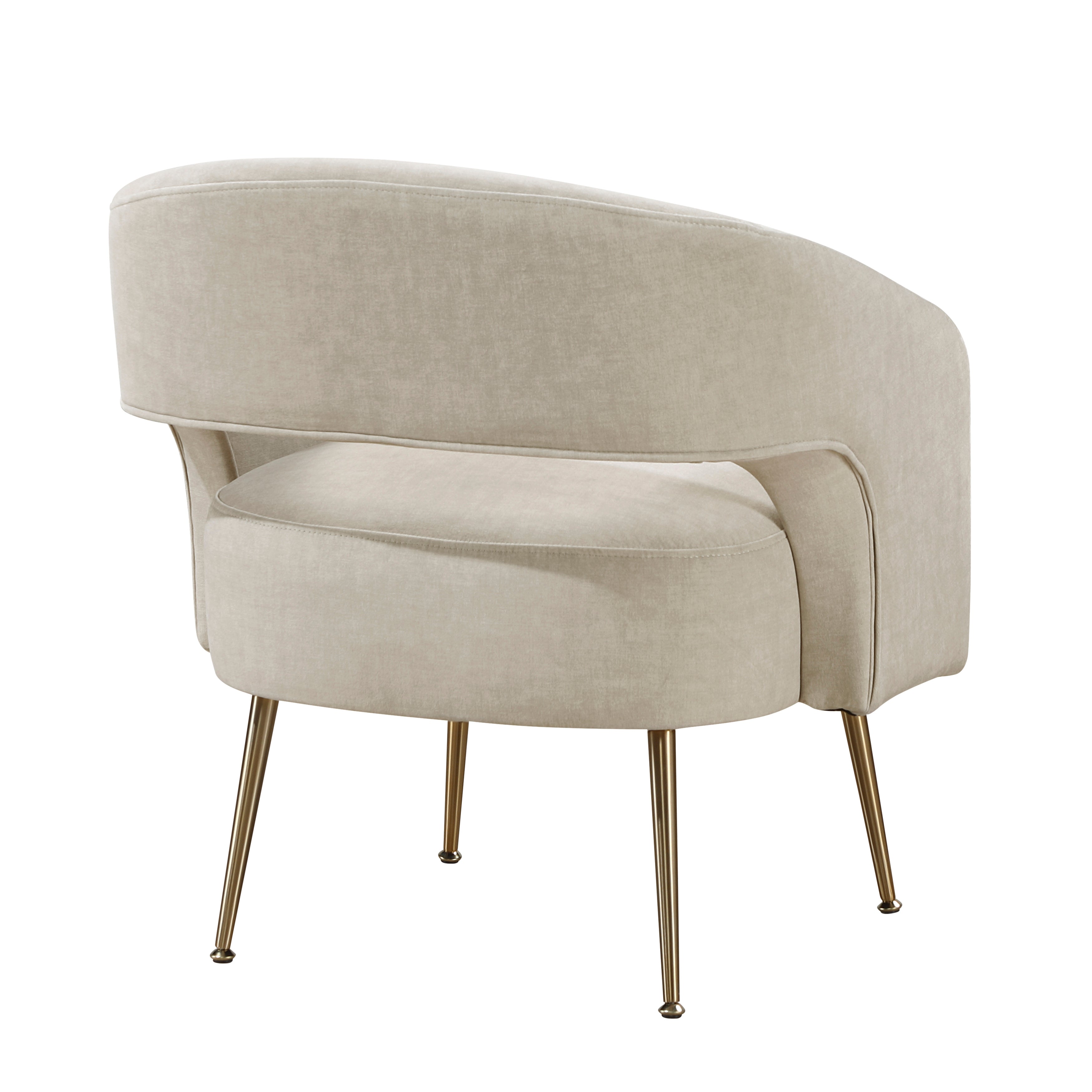 Modern Dark Green Soft Velvet Accent Chair Plush Foam Comfort Upholstery Gold Finish Legs Luxurious Living Room Furniture 1pc