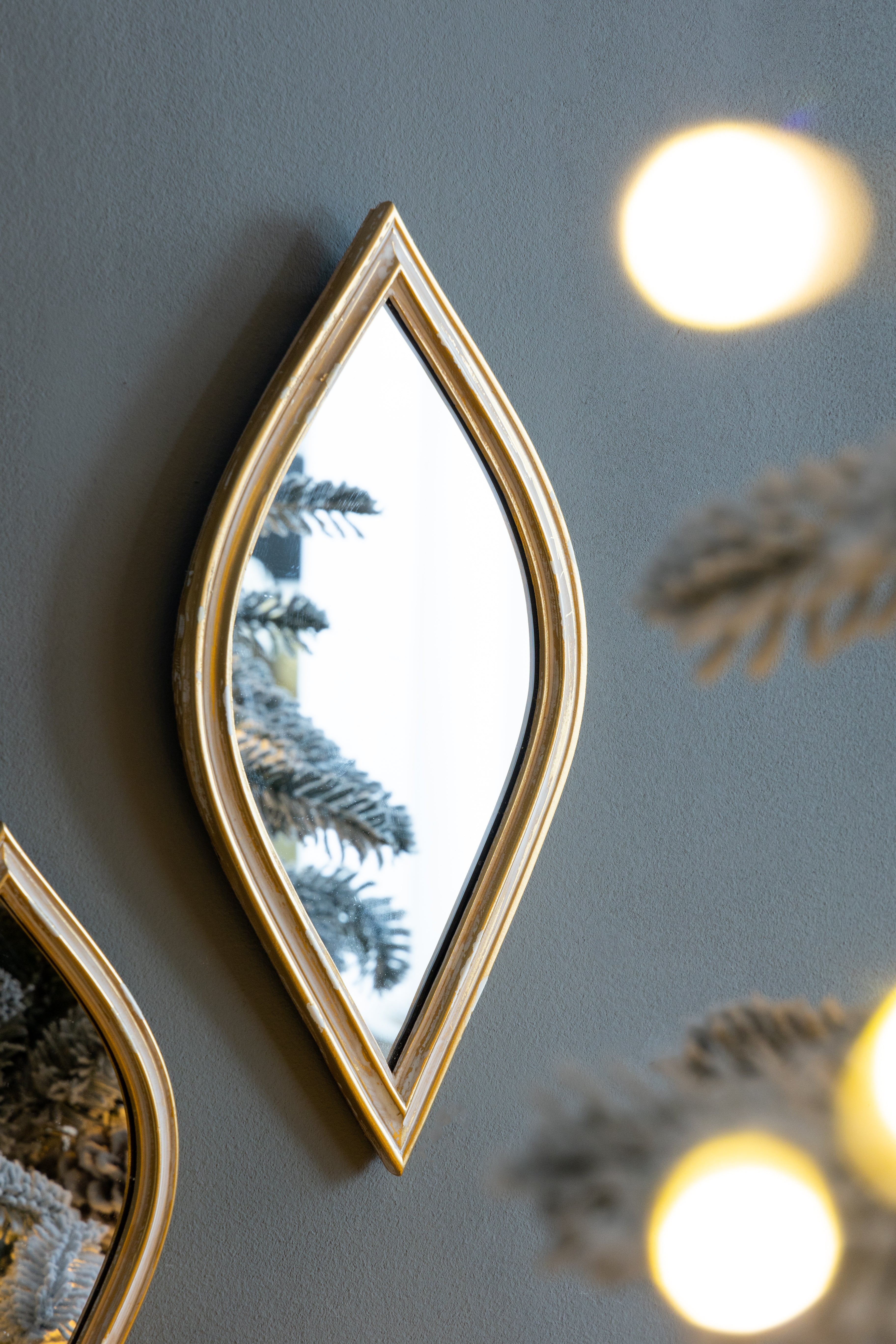 Diamond Shape Mirrors, Set of 2