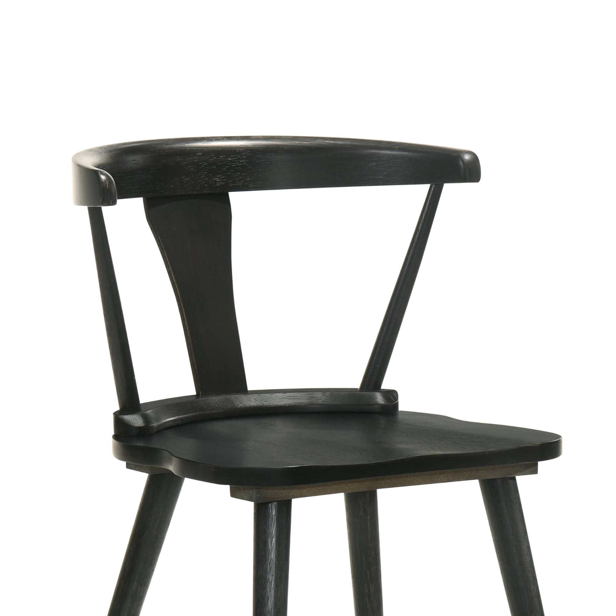 Modern Farmhouse Wood Dining Chairs, Set of 2