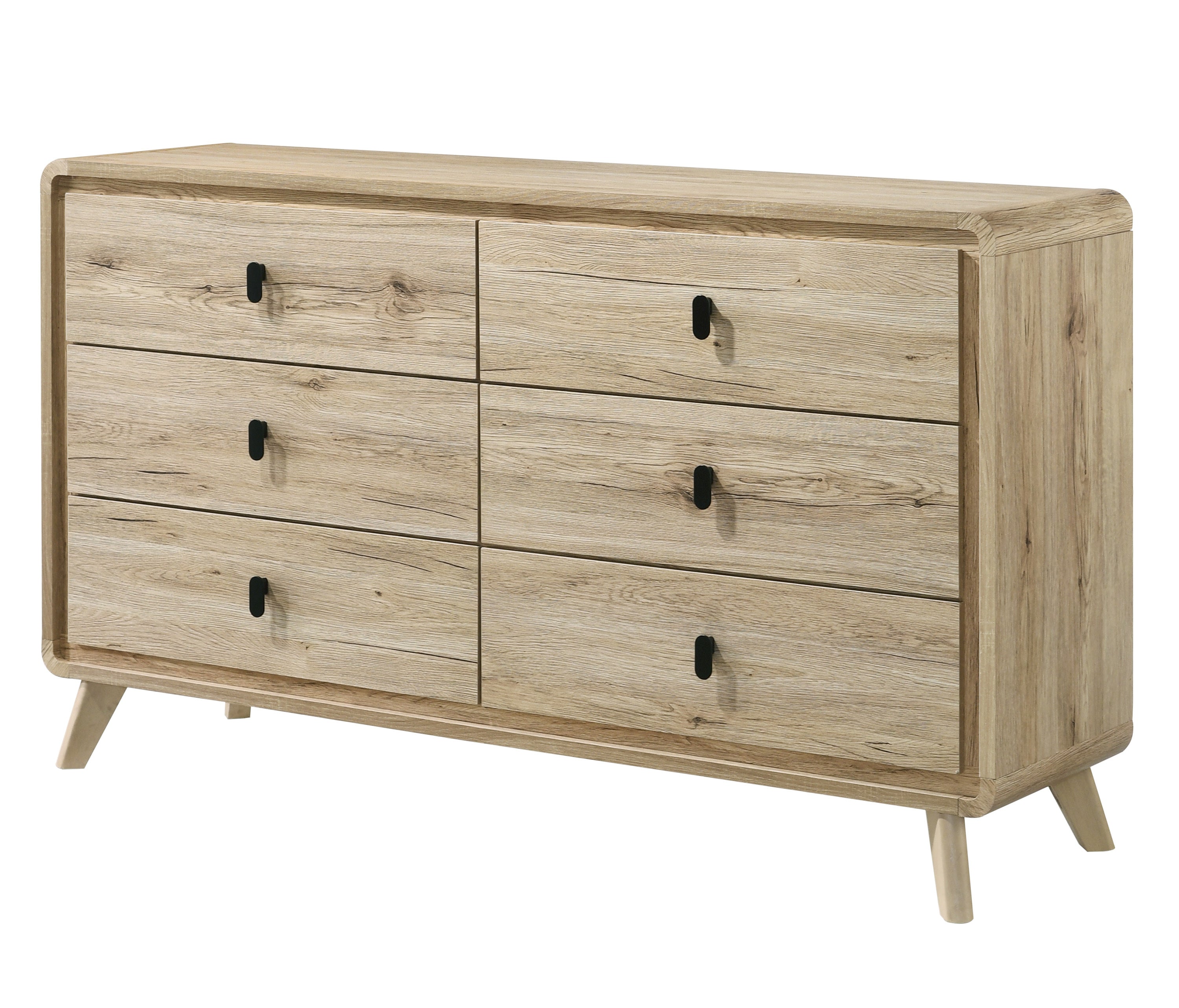 Mid-Century Modern 6-Drawer Dresser