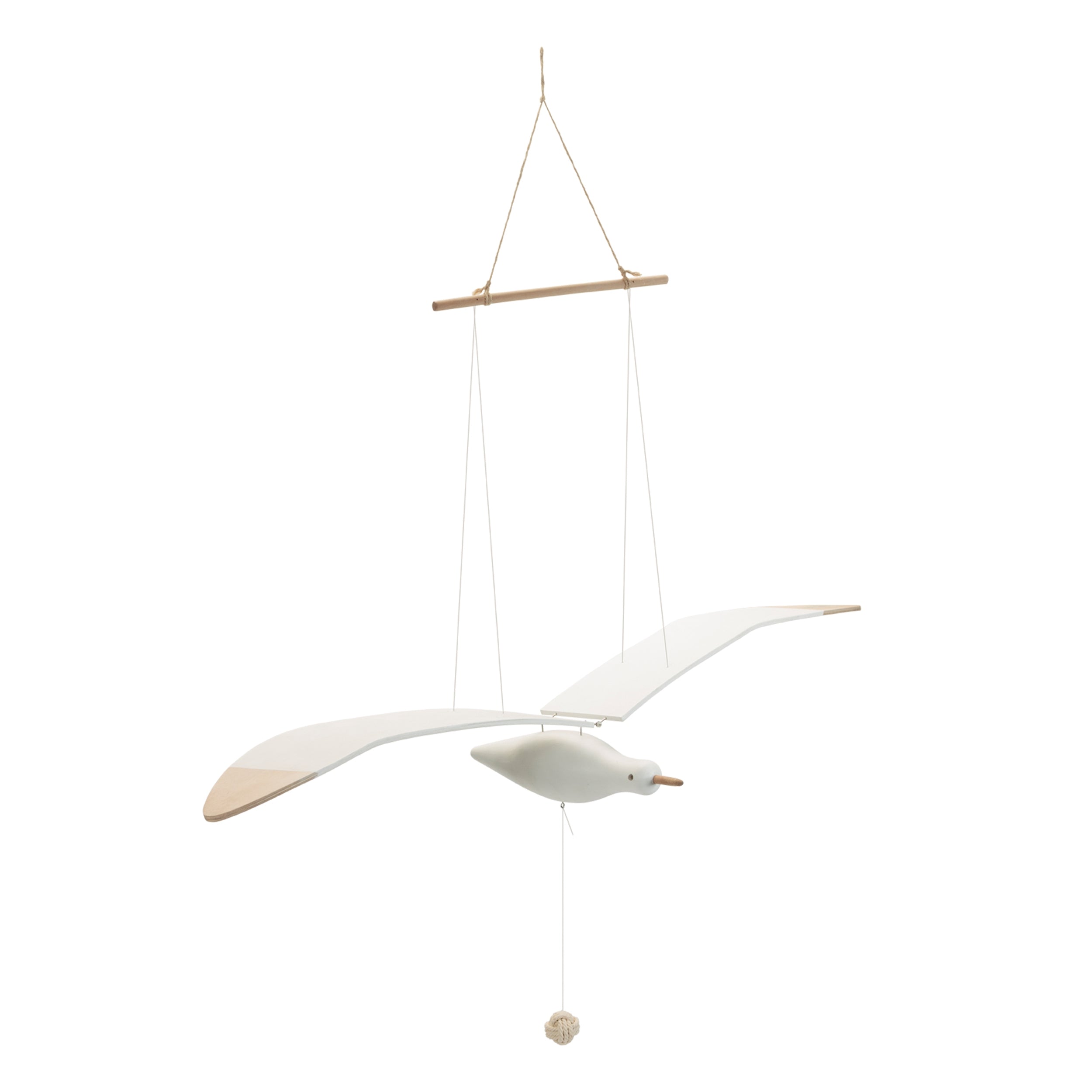 Hanging Wood Sea Bird Décor