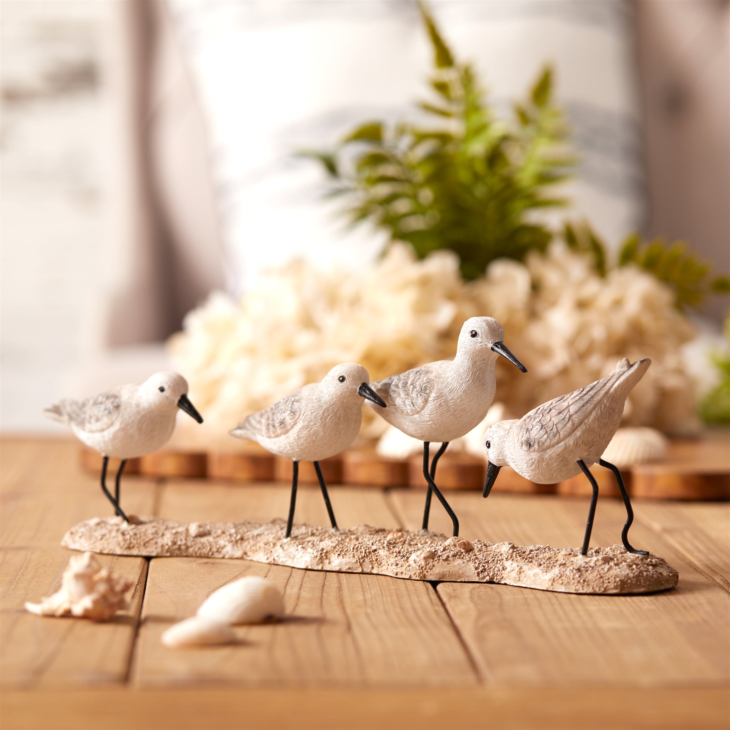 Sea Birds on Branch Figurine, Set of 2