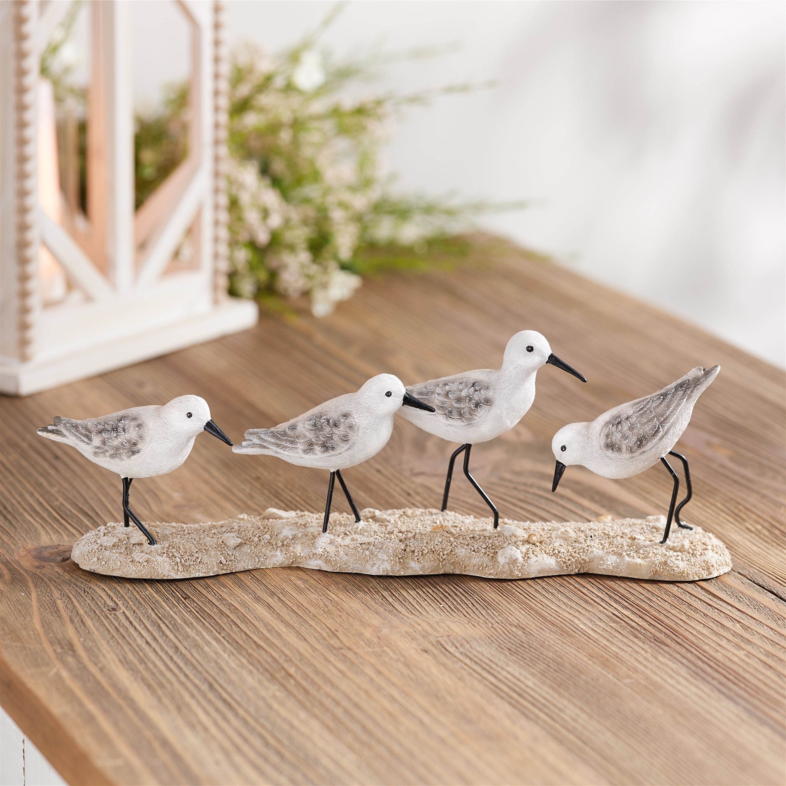 Sea Birds on Branch Figurine, Set of 2
