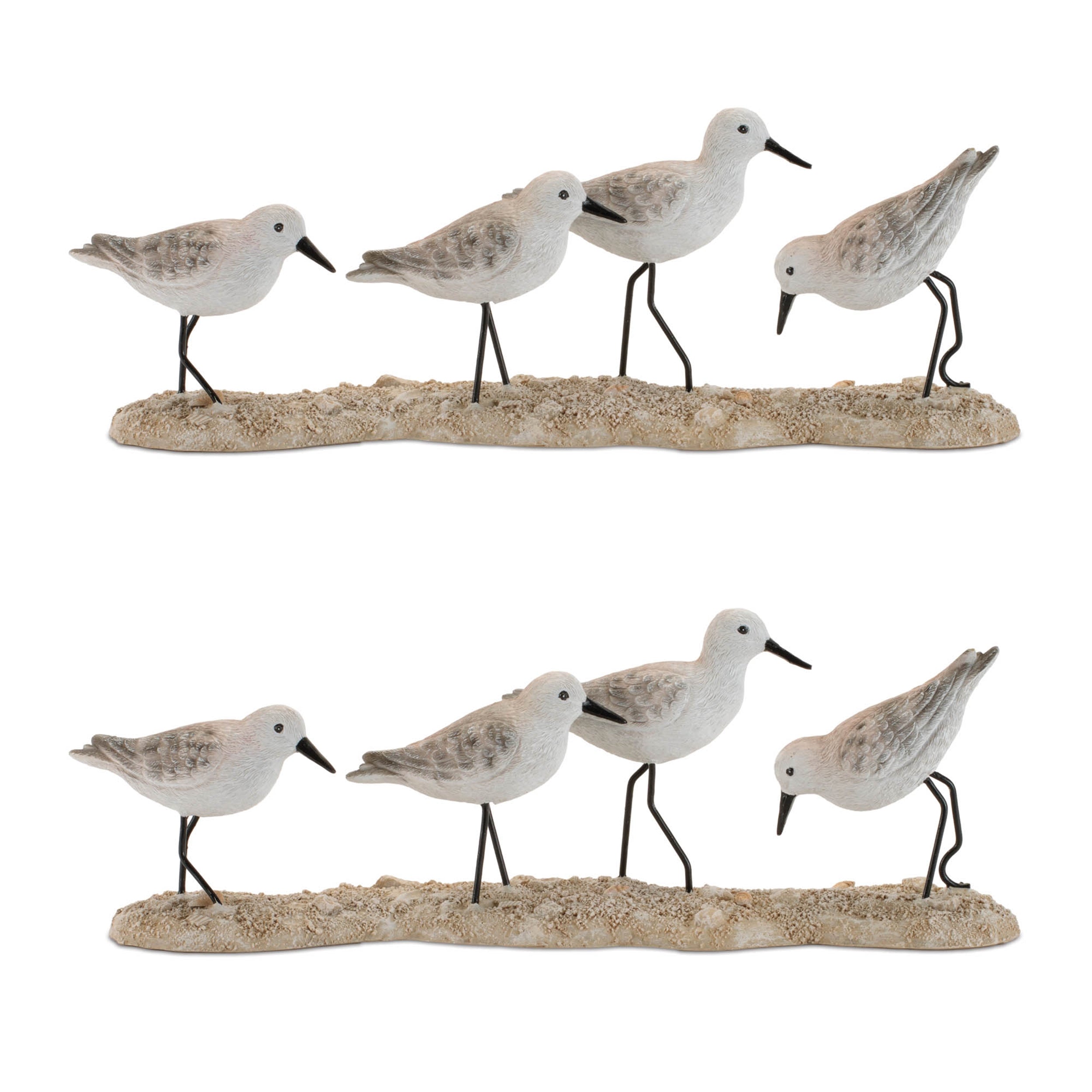 Sea Birds on Branch Figurine, Set of 2