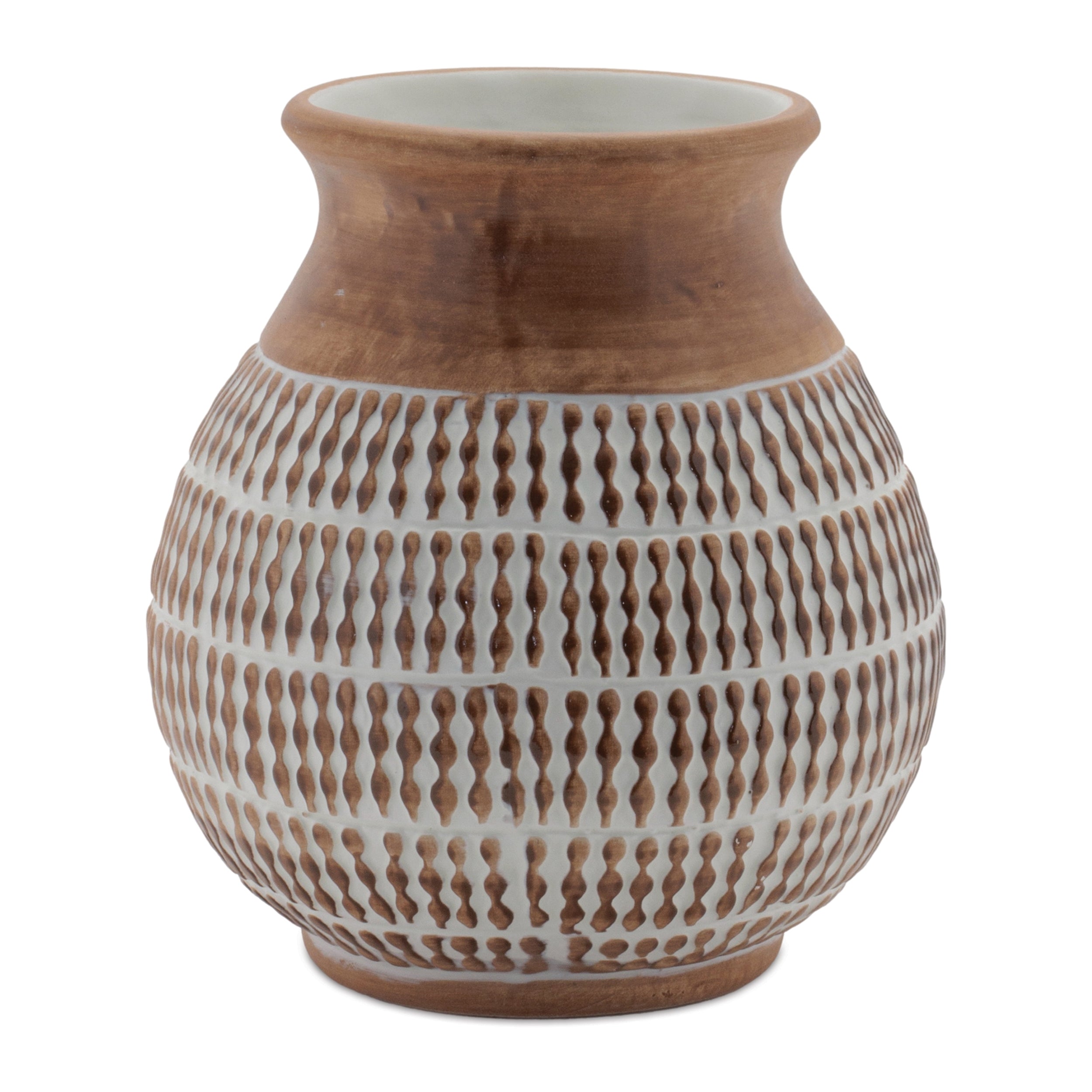 Textured Ceramic Vase, Set of 2