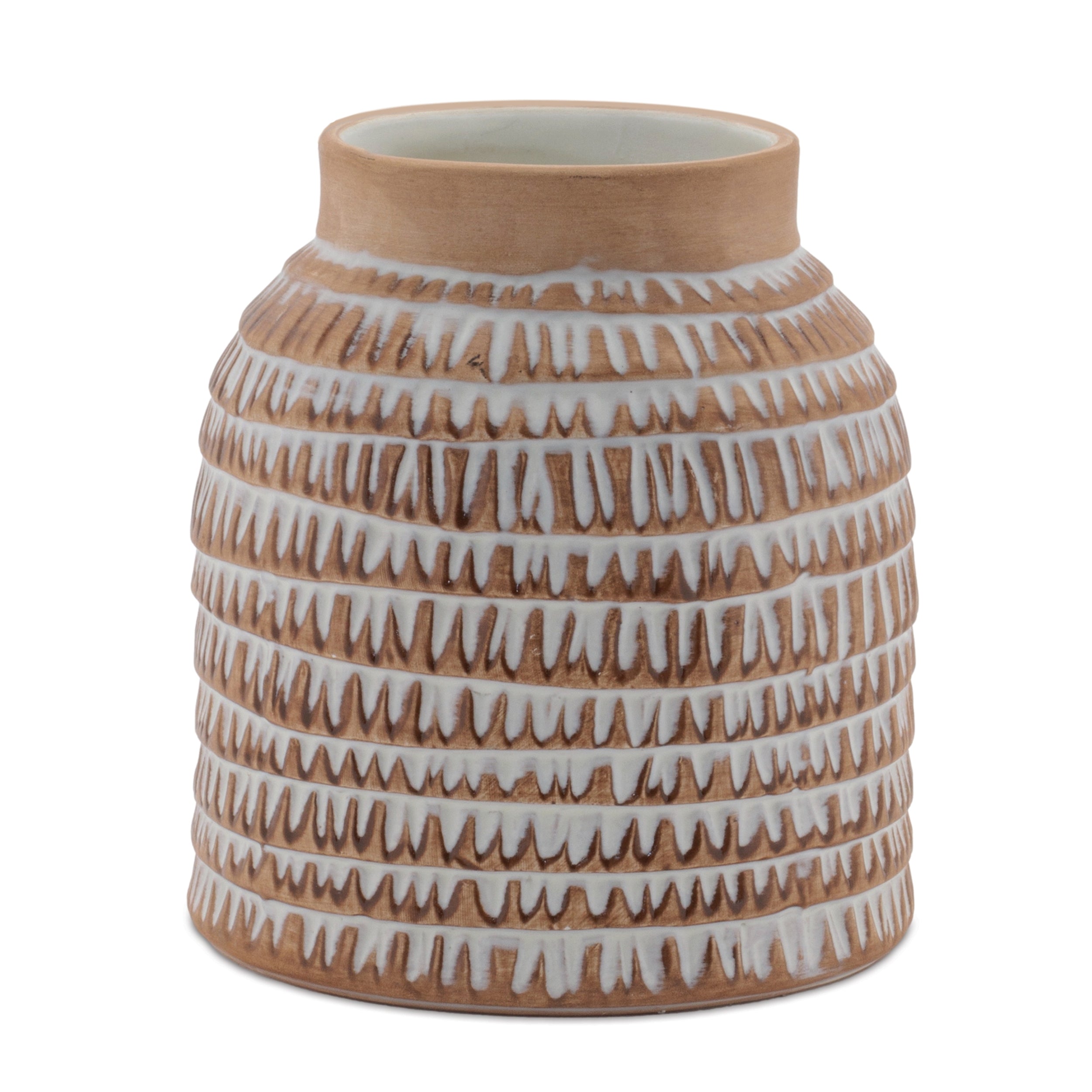 Textured Ceramic Vase, Set of 2