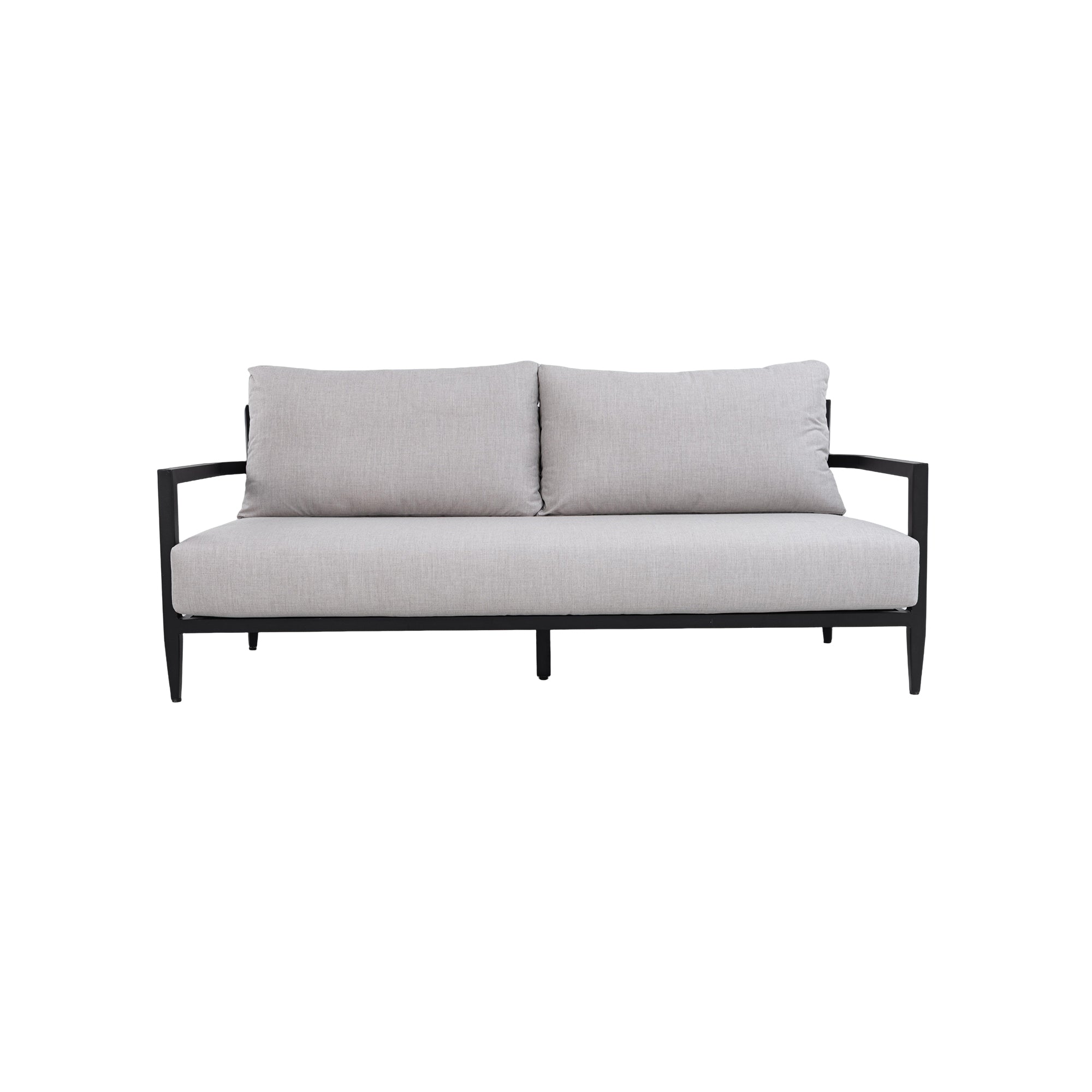 Mariner Outdoor Aluminum Sofa with Sunbrella Cusions