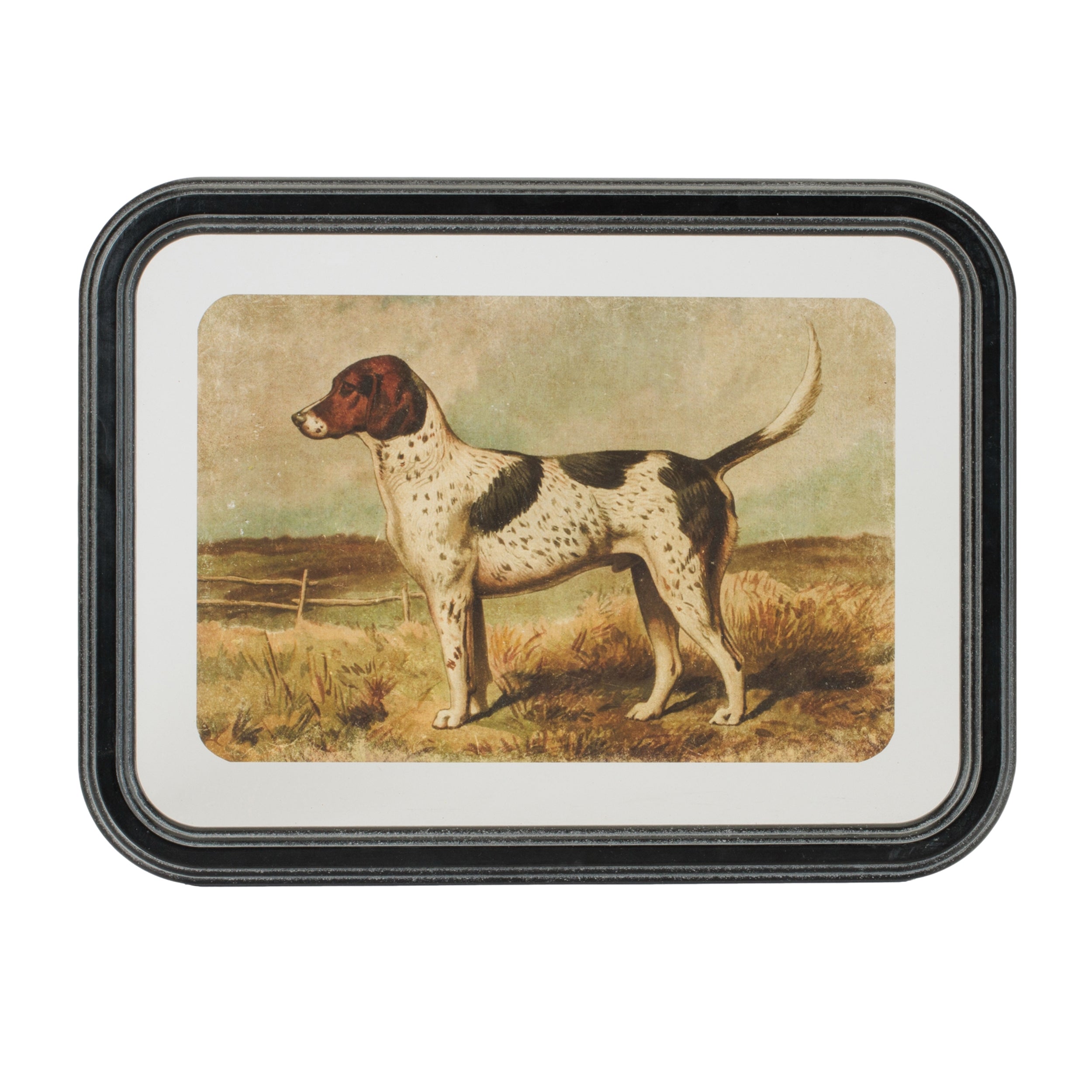 Framed Country Dog Print, Set of 2