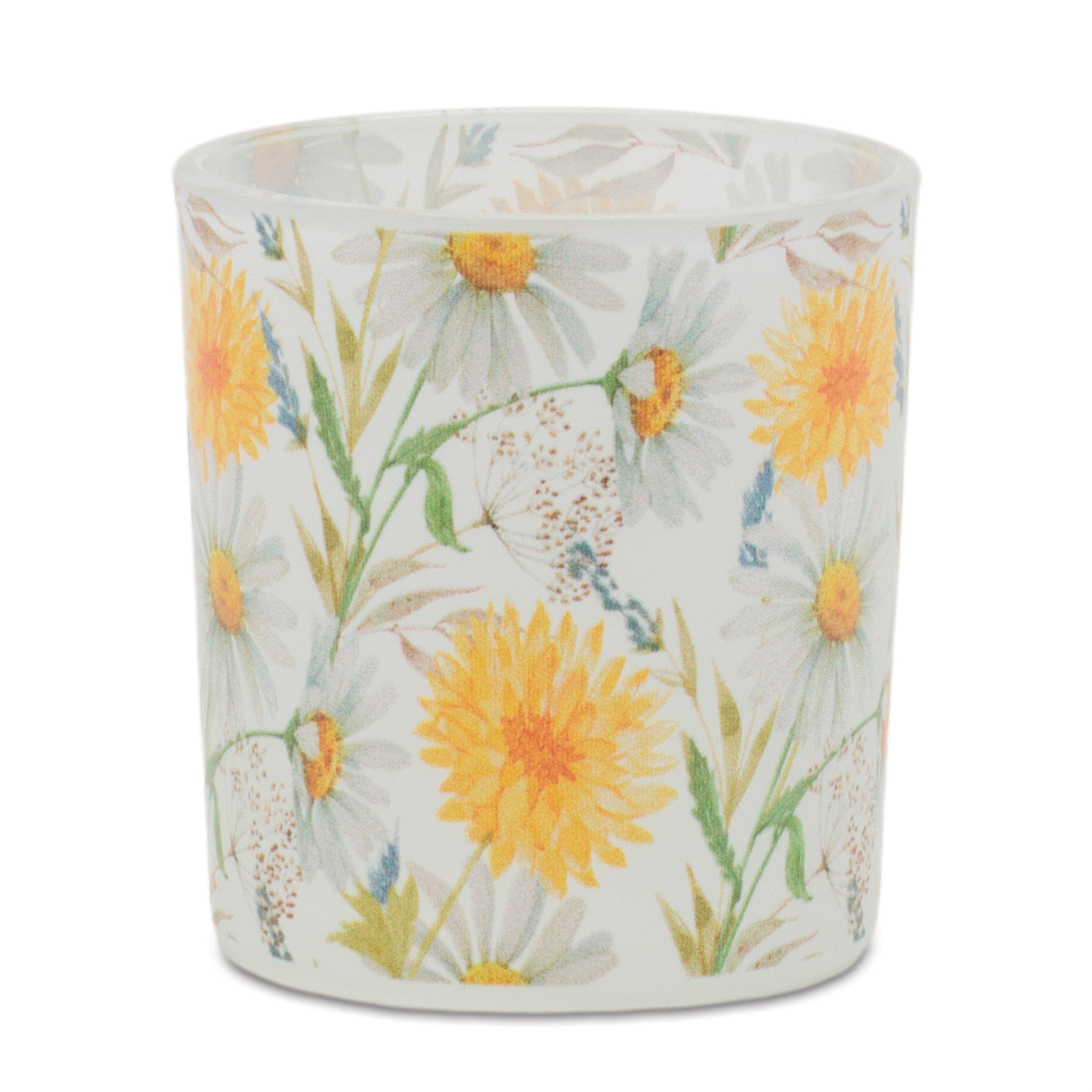 Floral Print Votive Candle Holder, Set of 3
