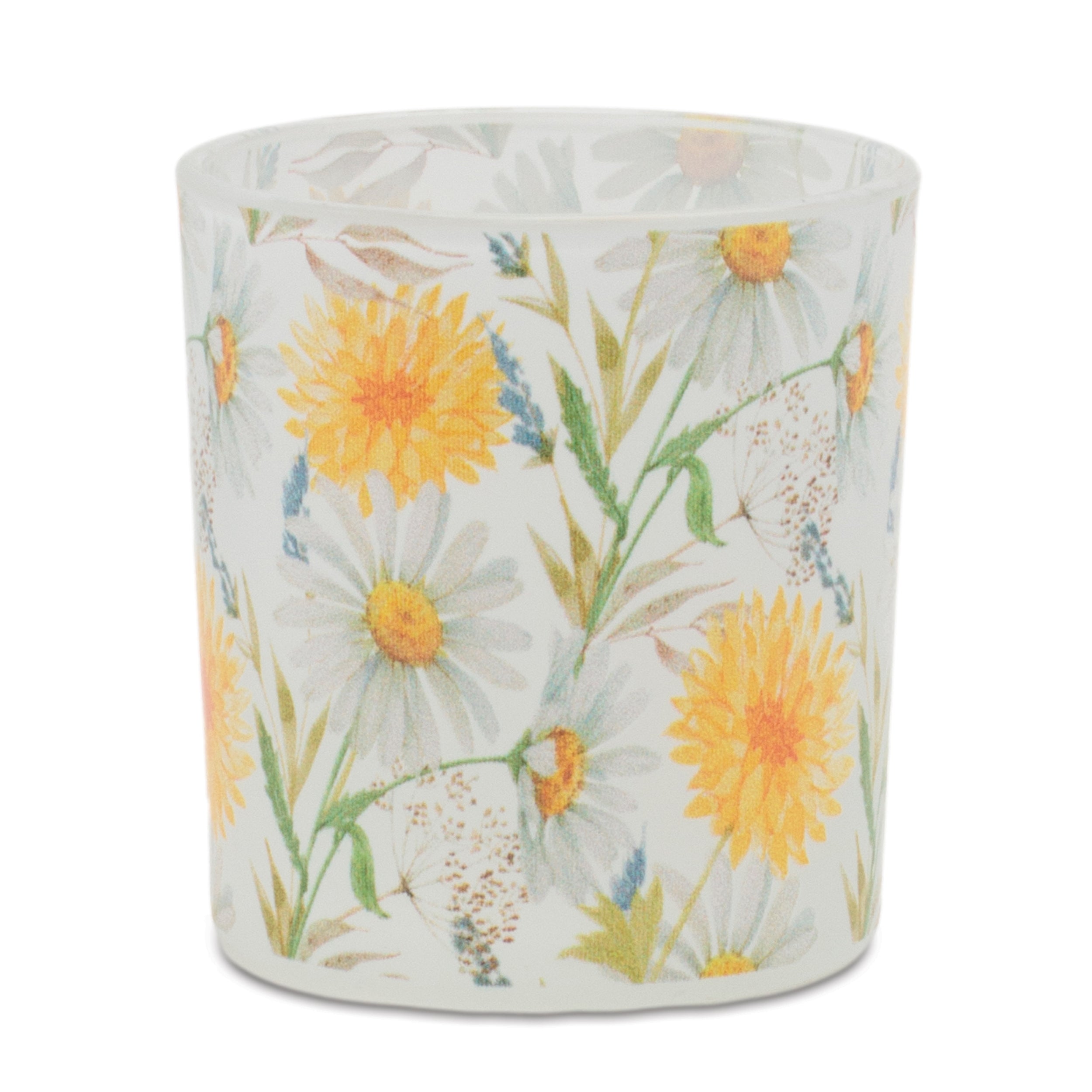 Floral Print Votive Candle Holder, Set of 3