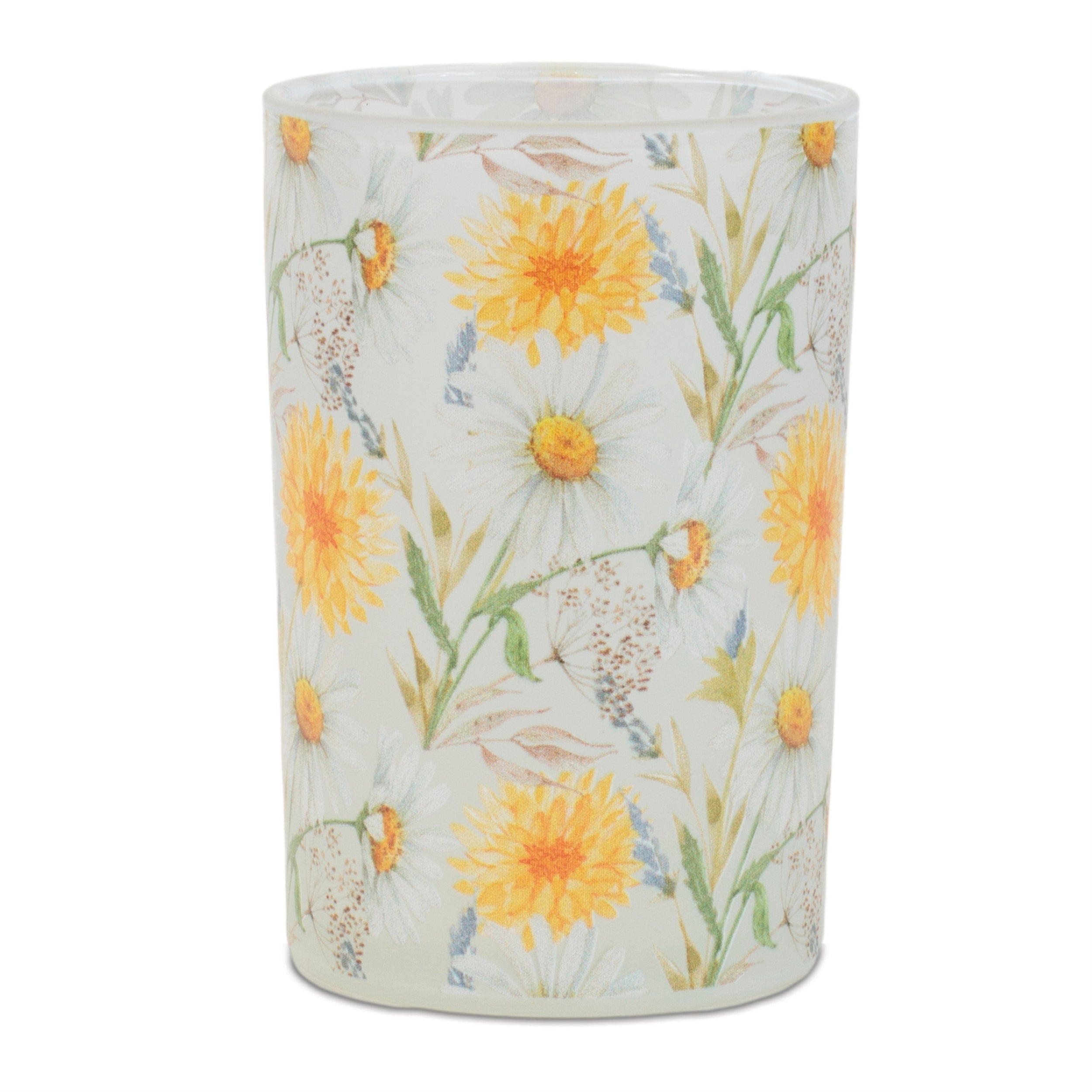 Floral Print Votive Candle Holder, Set of 2