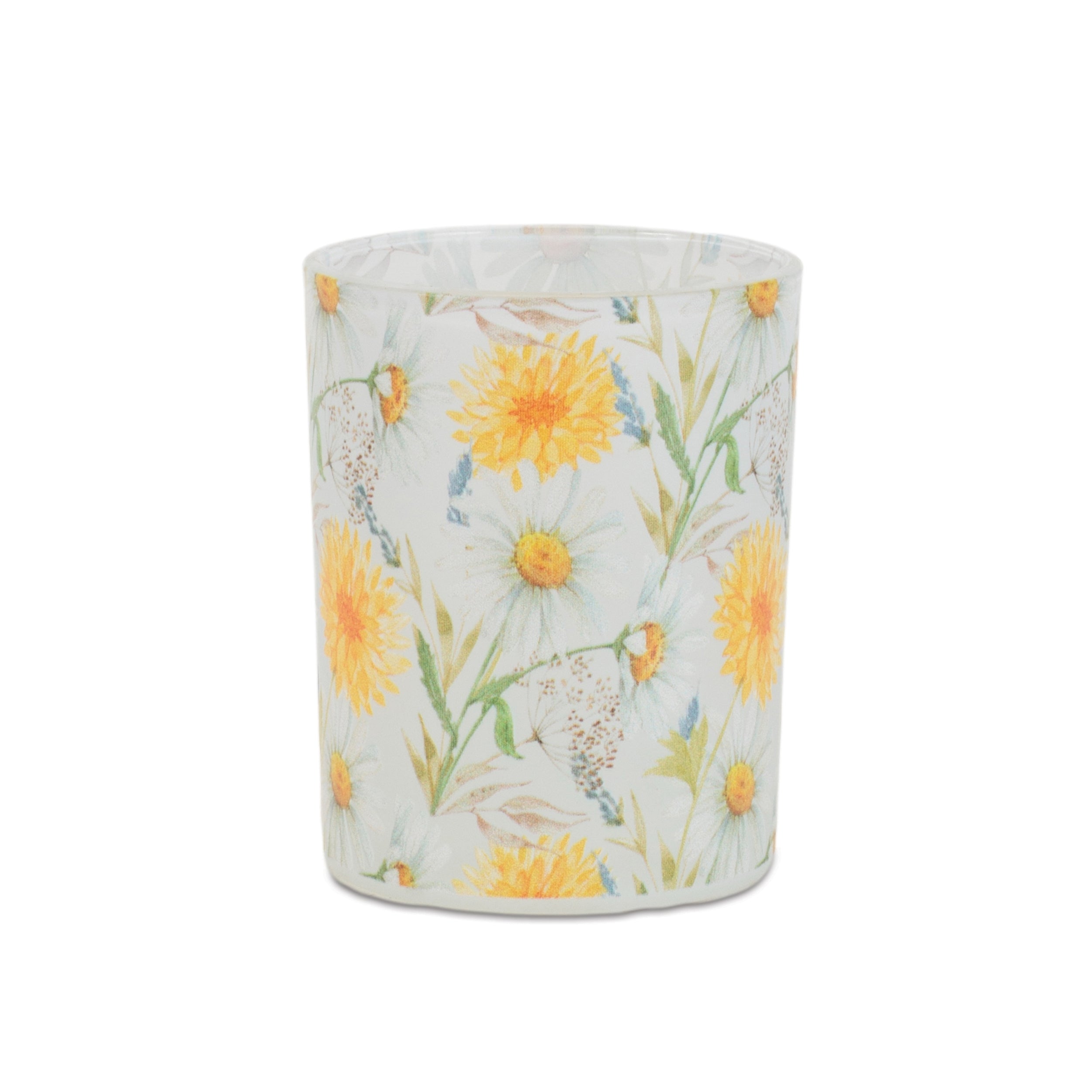 Floral Print Votive Candle Holder, Set of 2