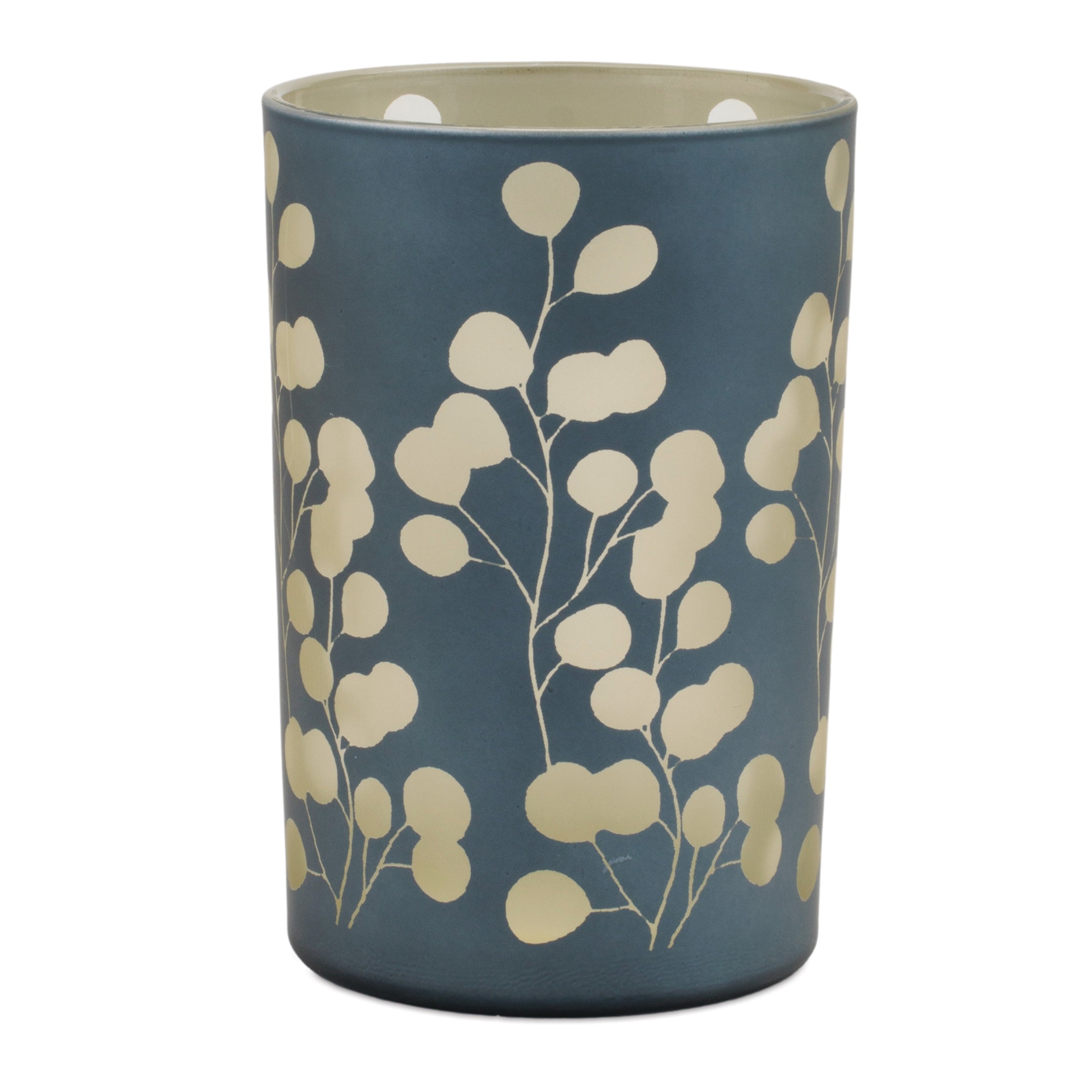 Frosted Foliage Candle Holder, Set of 2