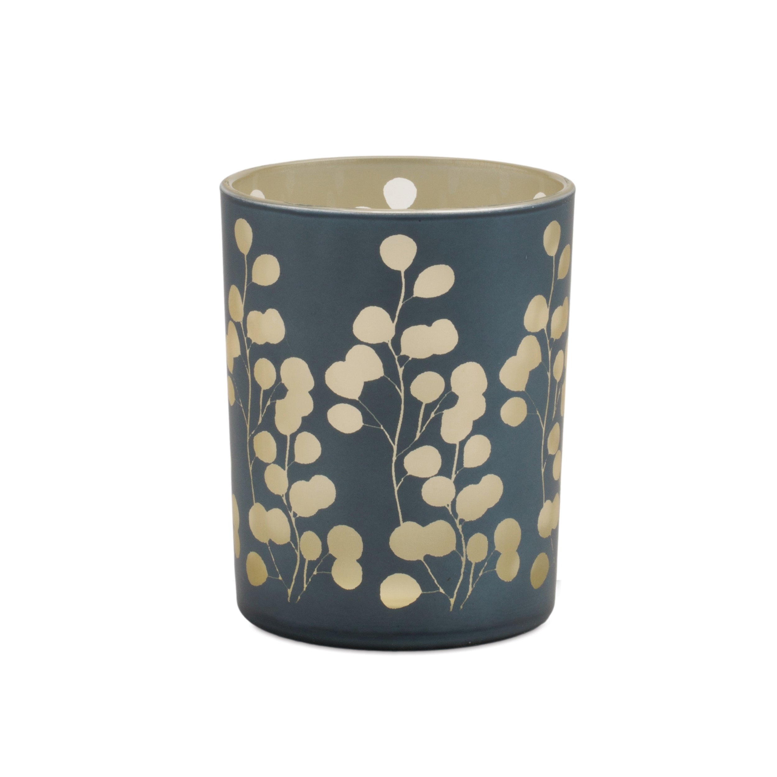 Frosted Foliage Candle Holder, Set of 2