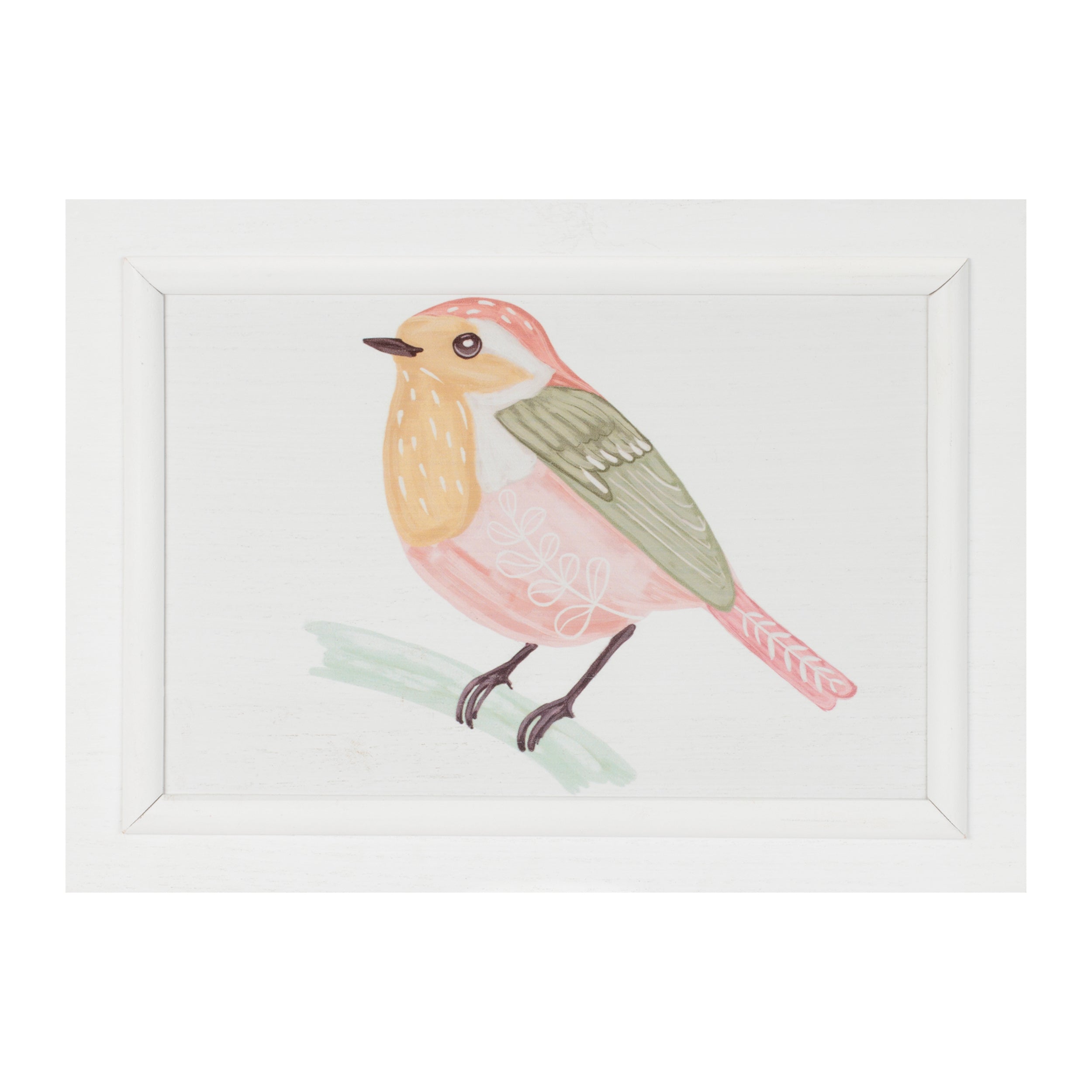 Framed Bird and Butterfly Wall Plaque, Set of 2