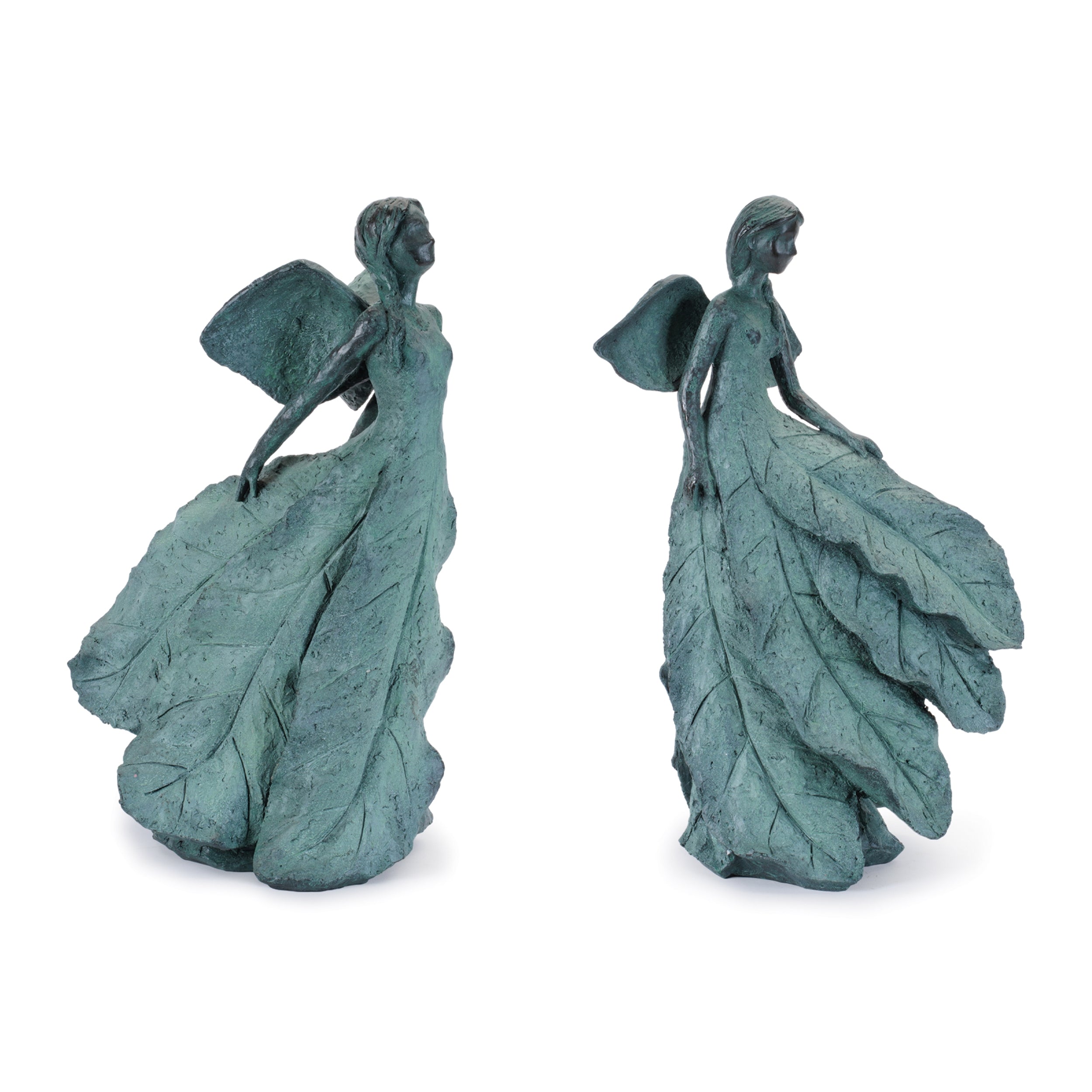 Stone Garden Fairy Statue, Set of 2