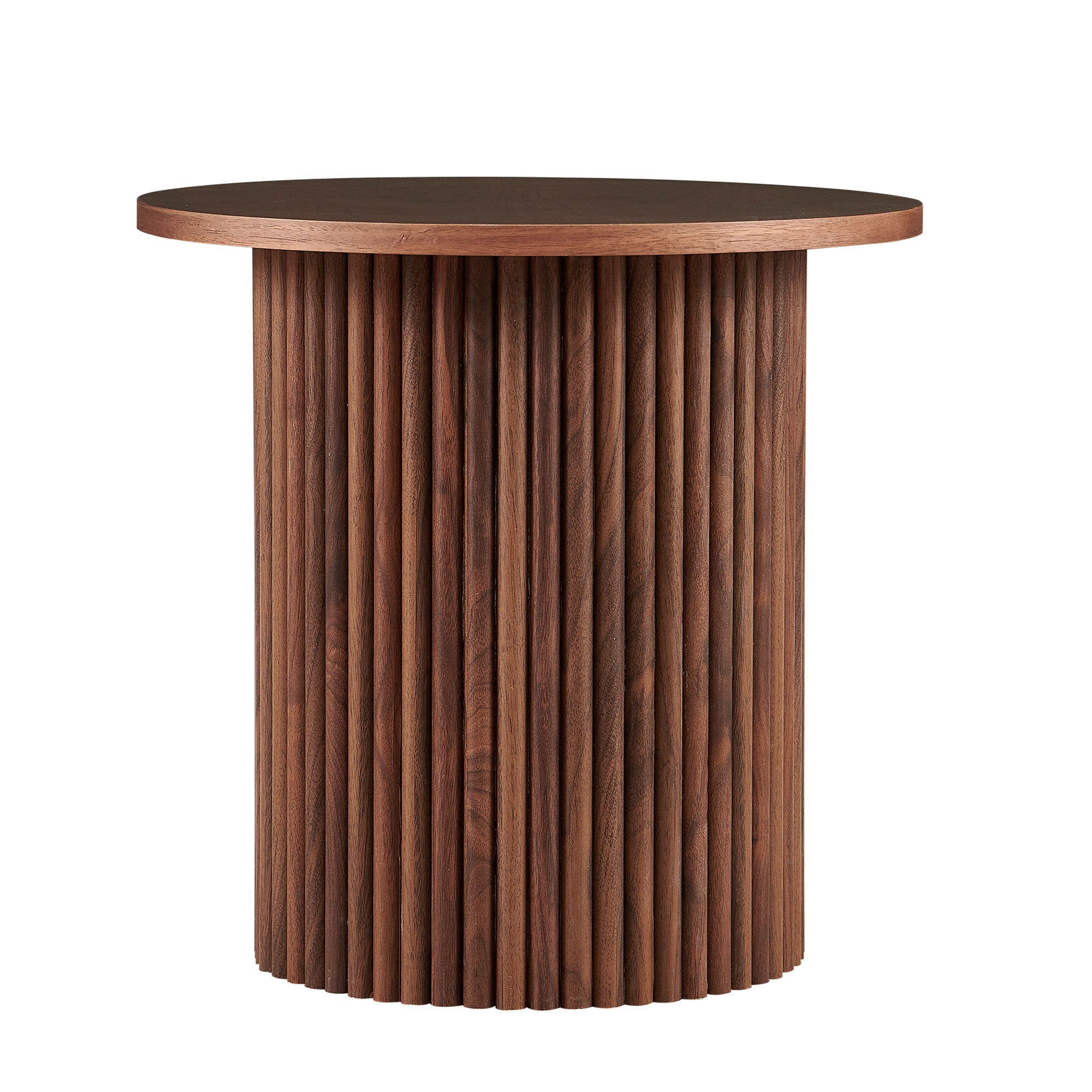 Fantasia Round Coffee Table Set with Column Design, Set of 2