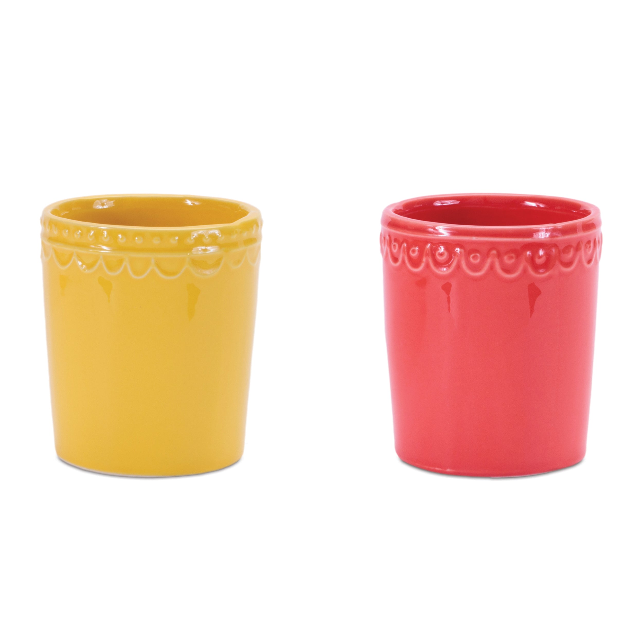 Stoneware Bud Vase, Set of 2
