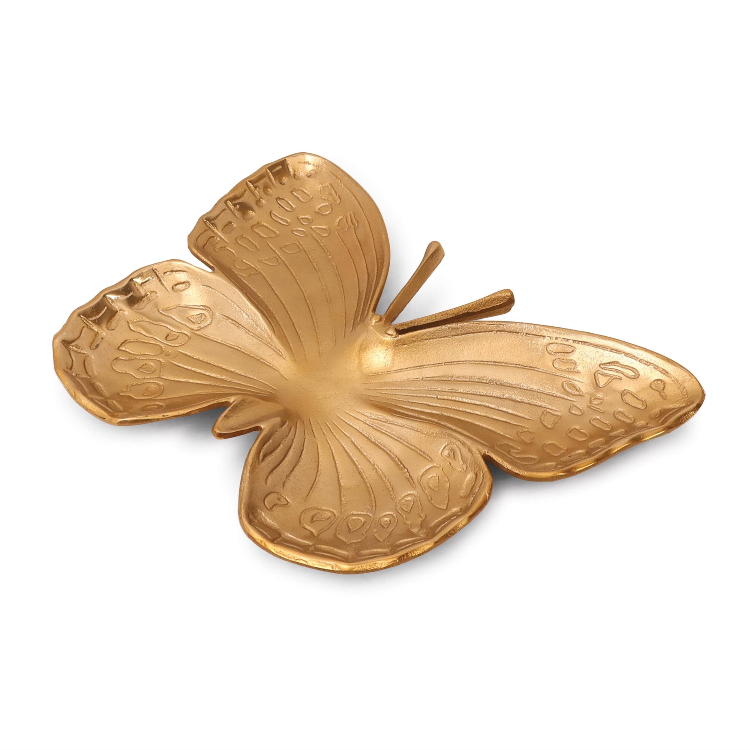 Metallic Aluminum Butterfly Platter