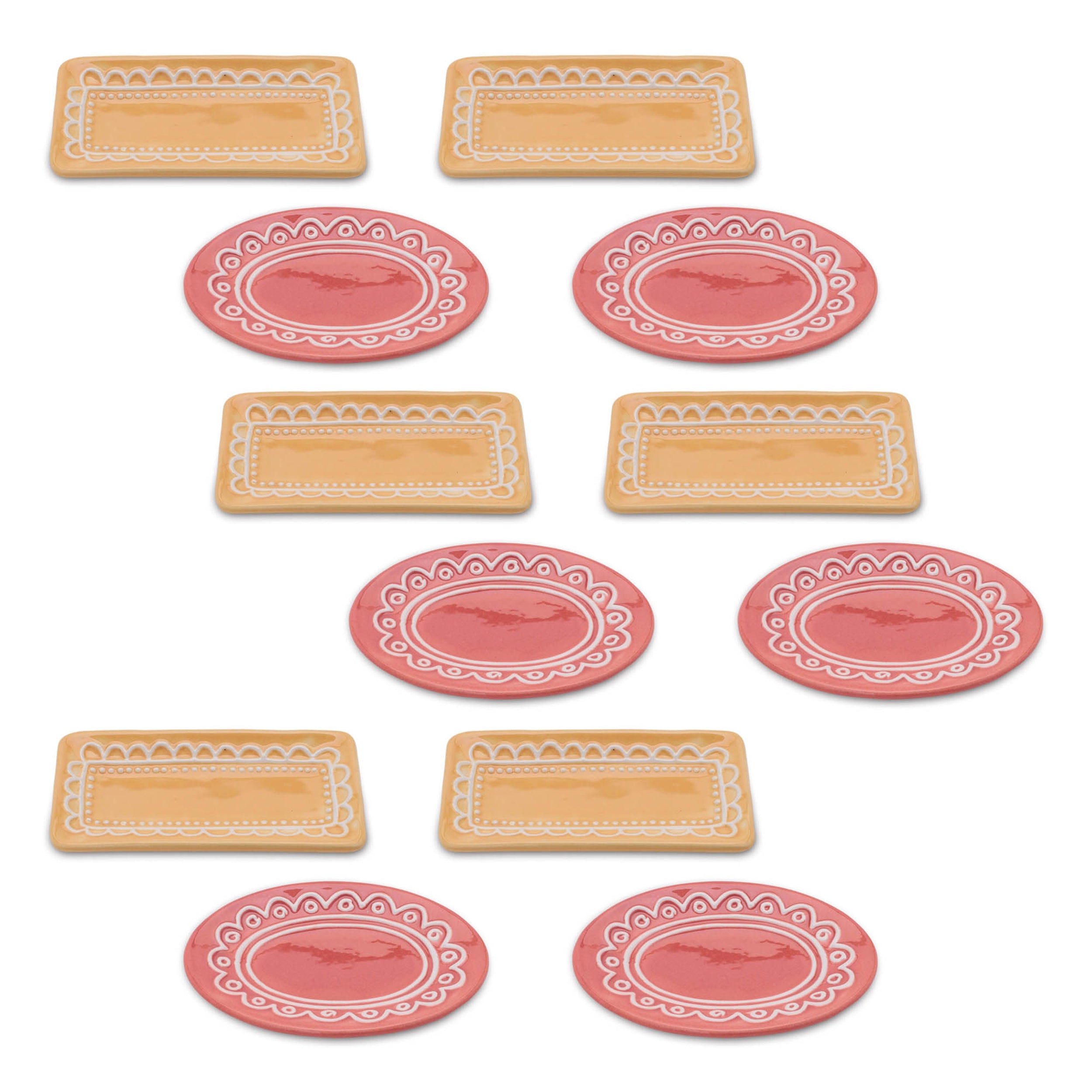 Ceramic Trinket Dish, Set of 12