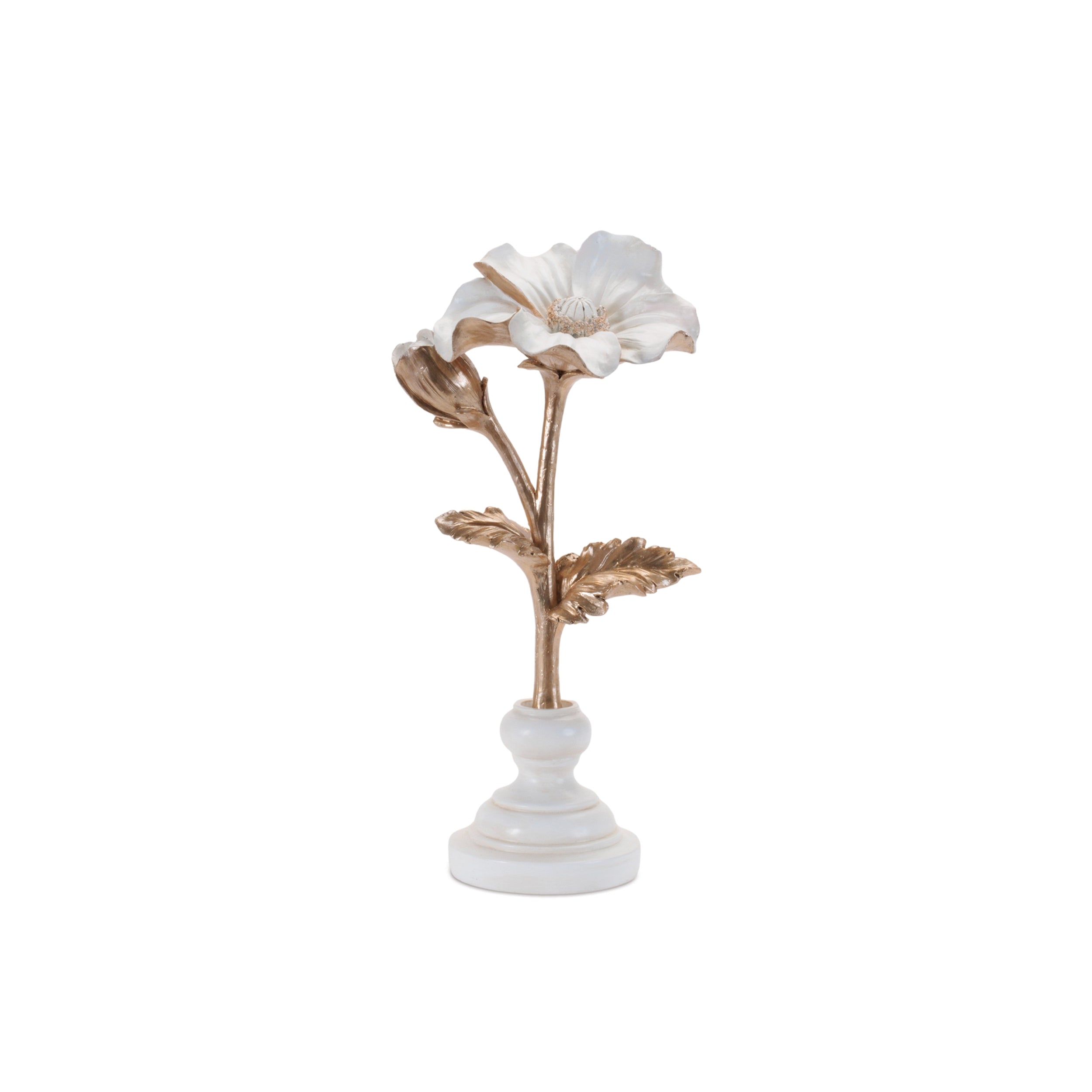 Ceramic Floral Stem Sculpture, Set of 3