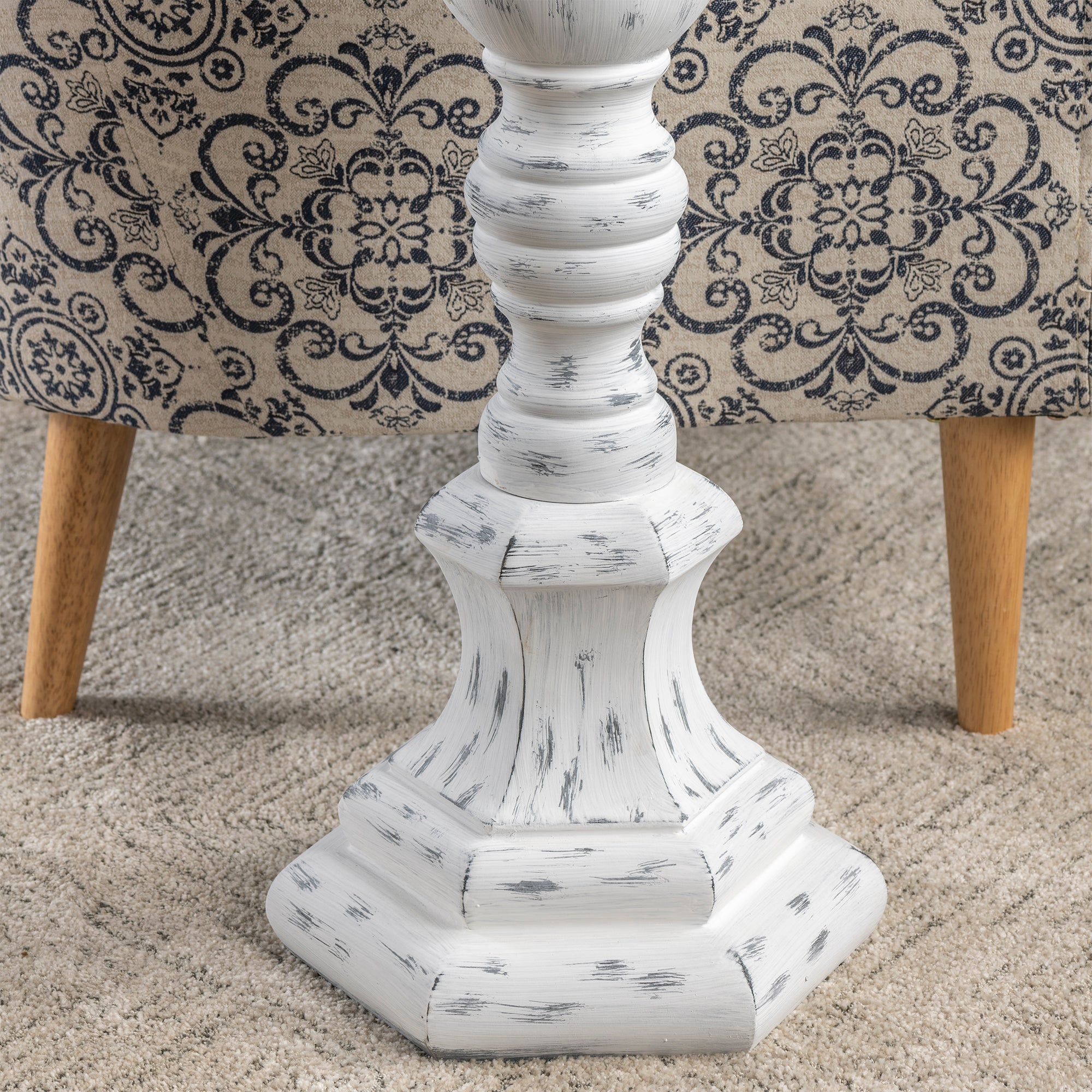 Resin Floor Lamp With Shade