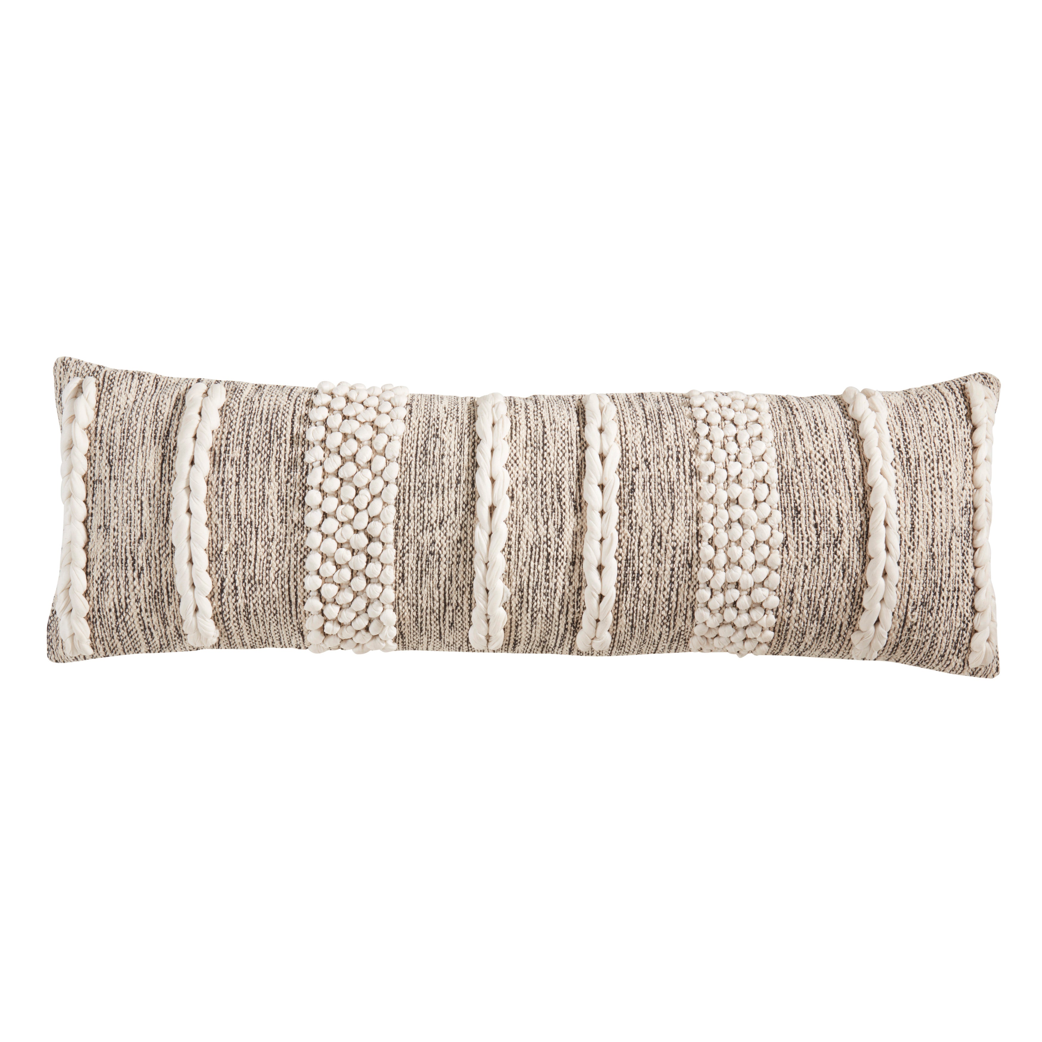 Boho Chic Braided Knot Poly Filled Pillow