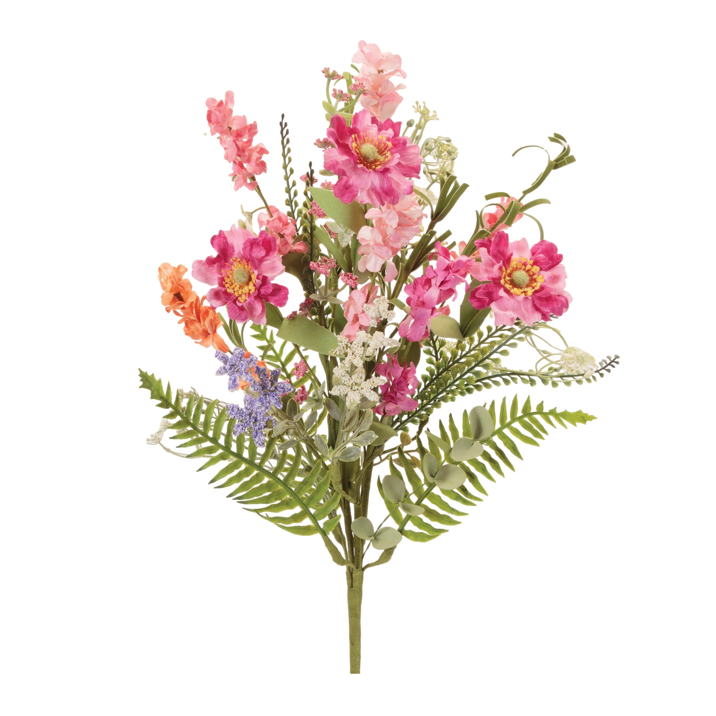 Mixed Daisy Floral Bush, Set of 2