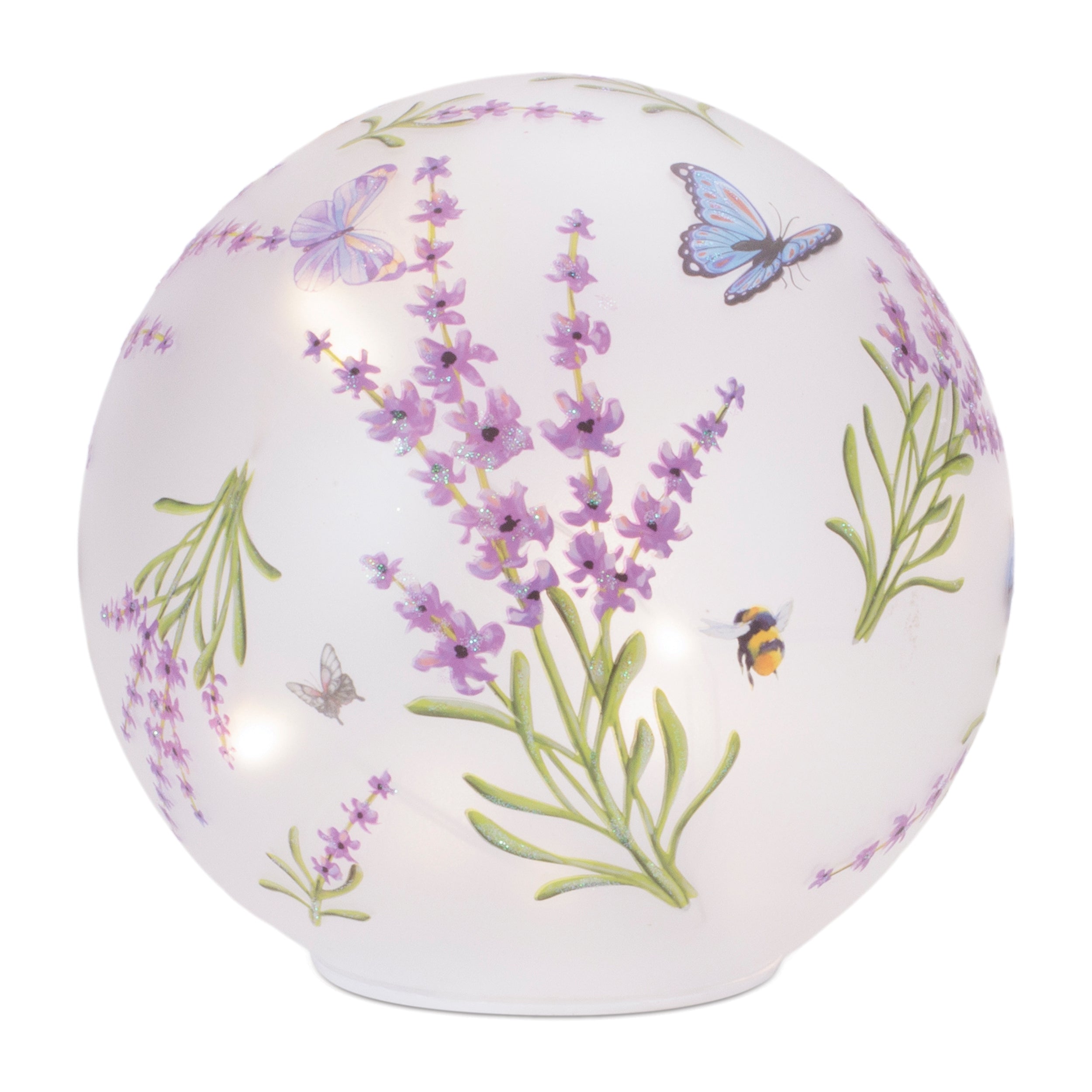 LED Floral and Butterfly Globe, Set of 3