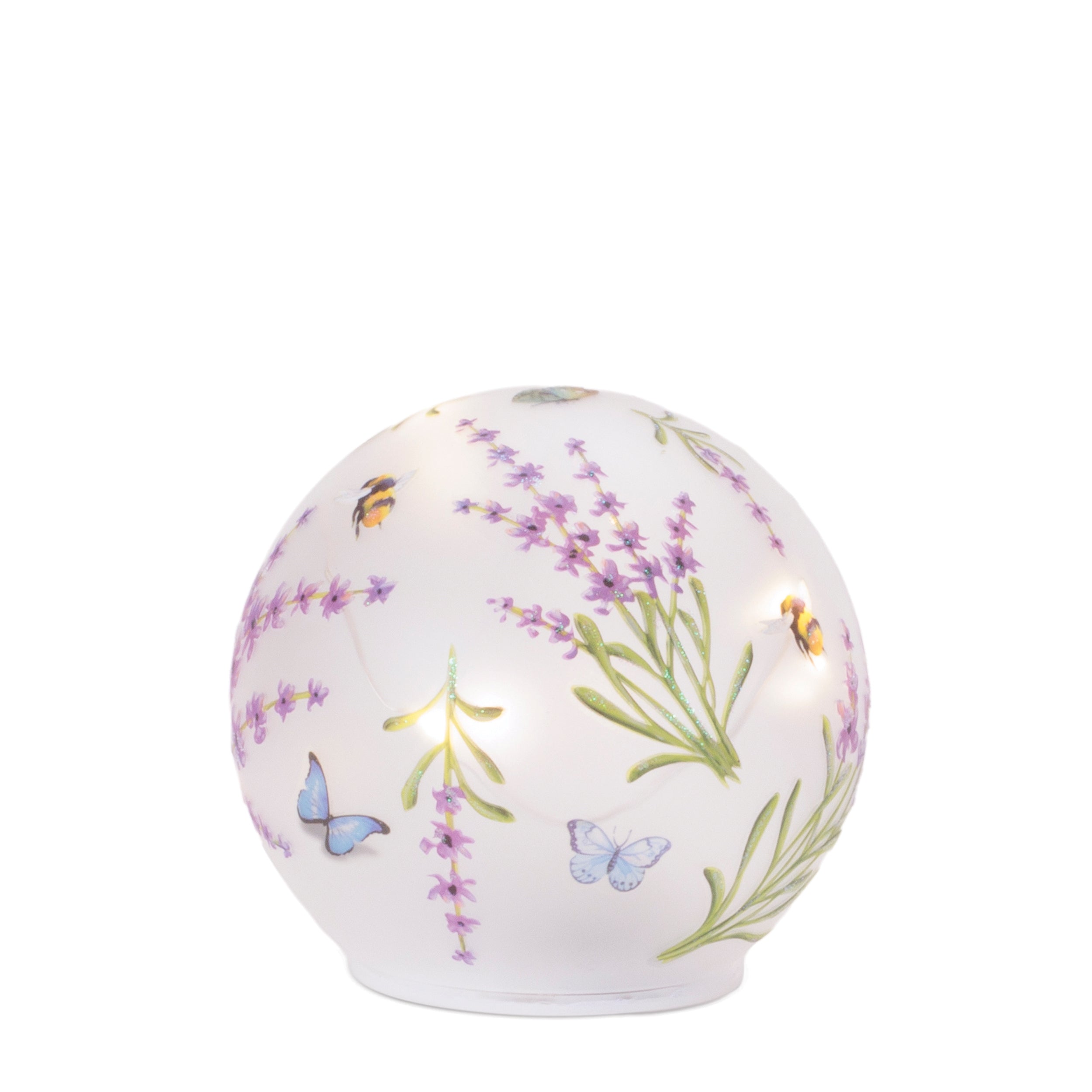 LED Floral and Butterfly Globe, Set of 3