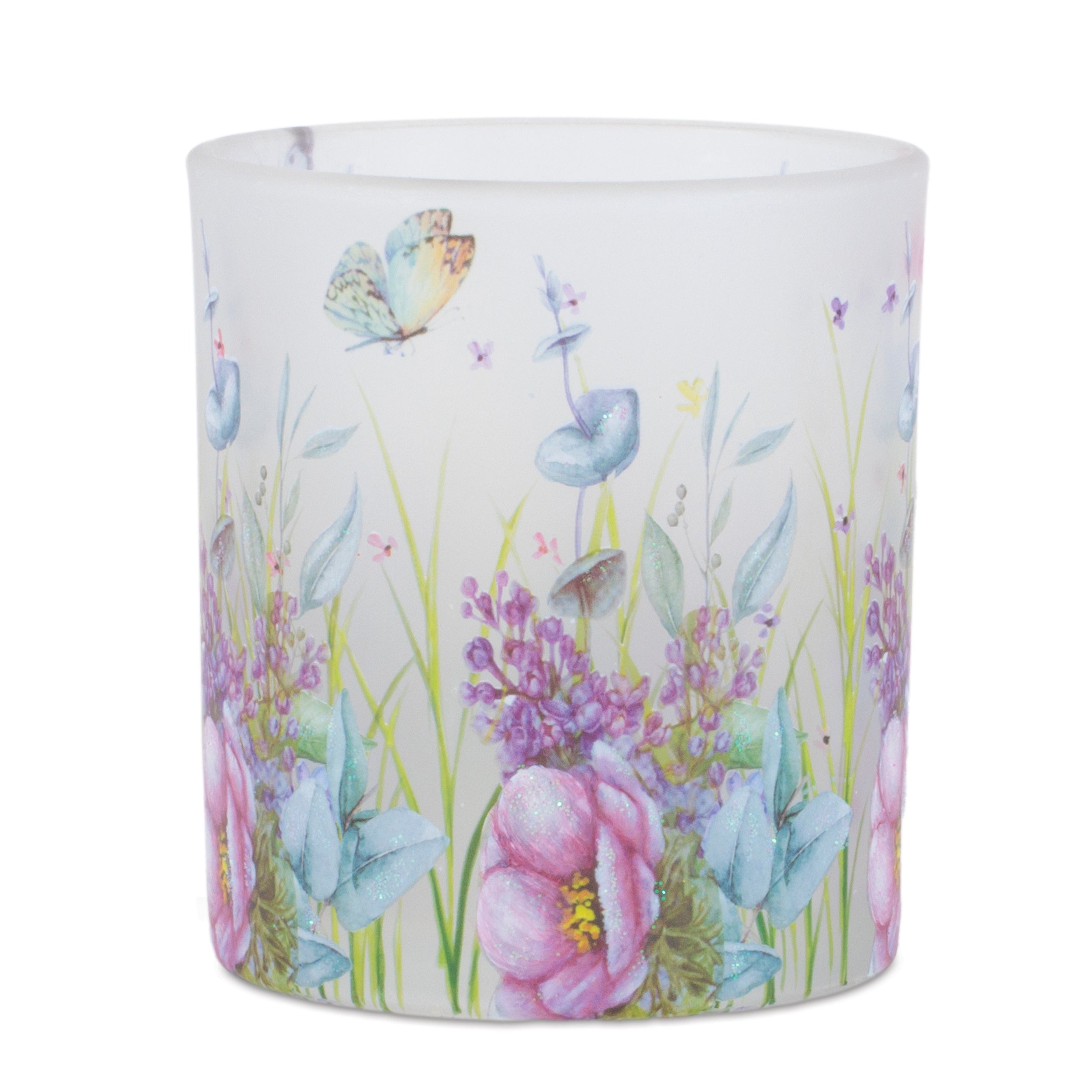 Floral Butterfly Votive Candle Holder, Set of 6