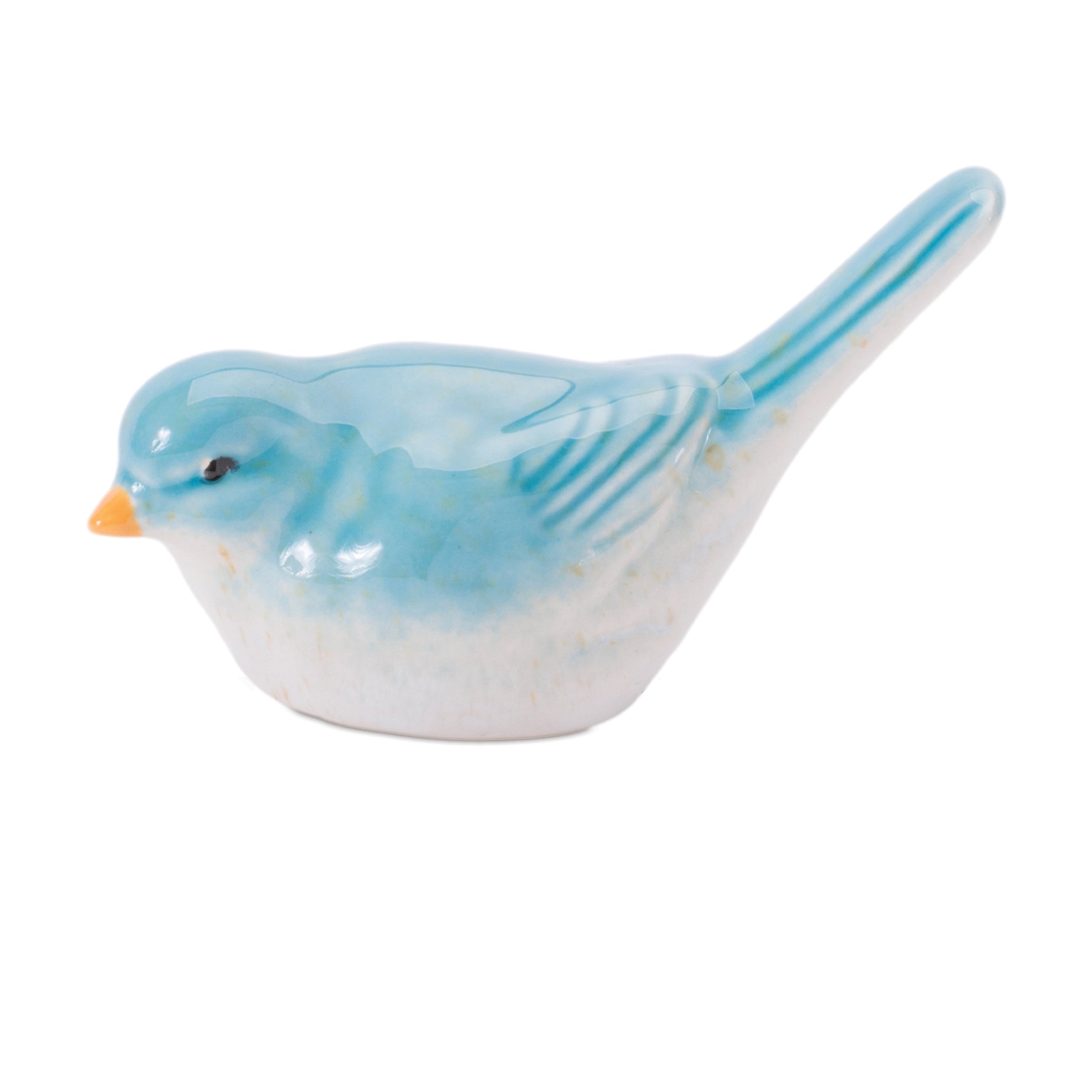 Stoneware Bird Figurine, Set of 6