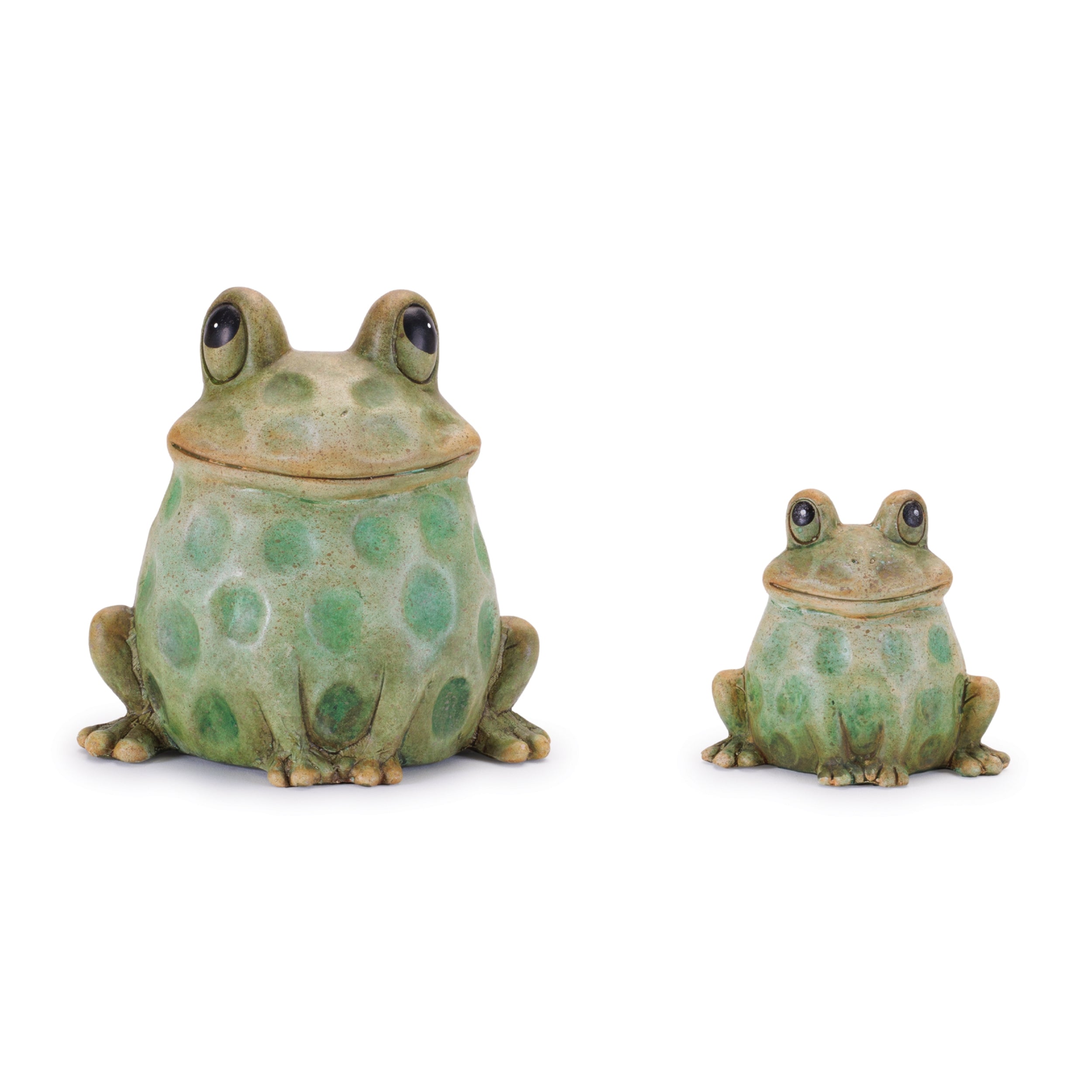 Terra Cotta Sitting Garden Frog, Set of 4