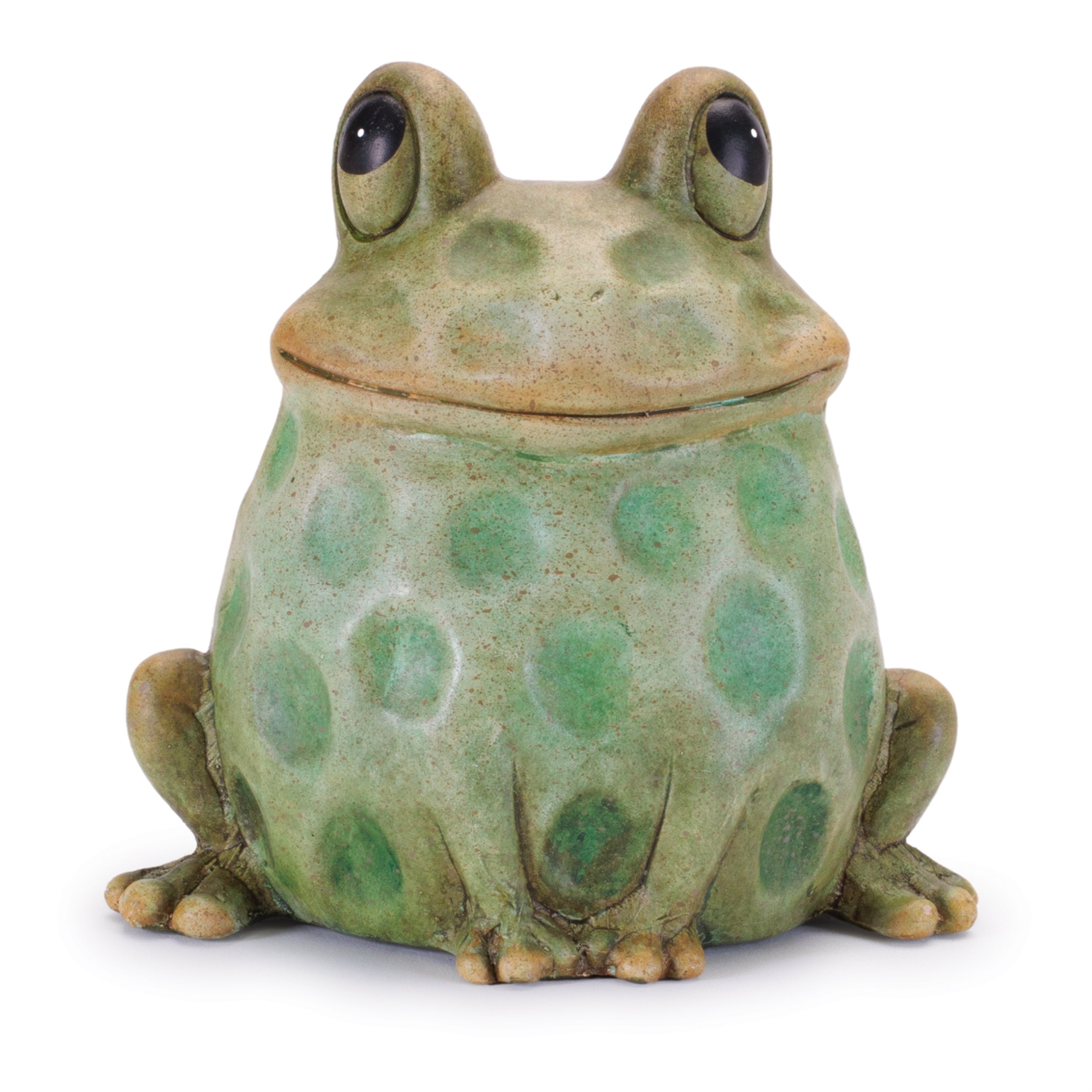 Terra Cotta Sitting Garden Frog, Set of 4