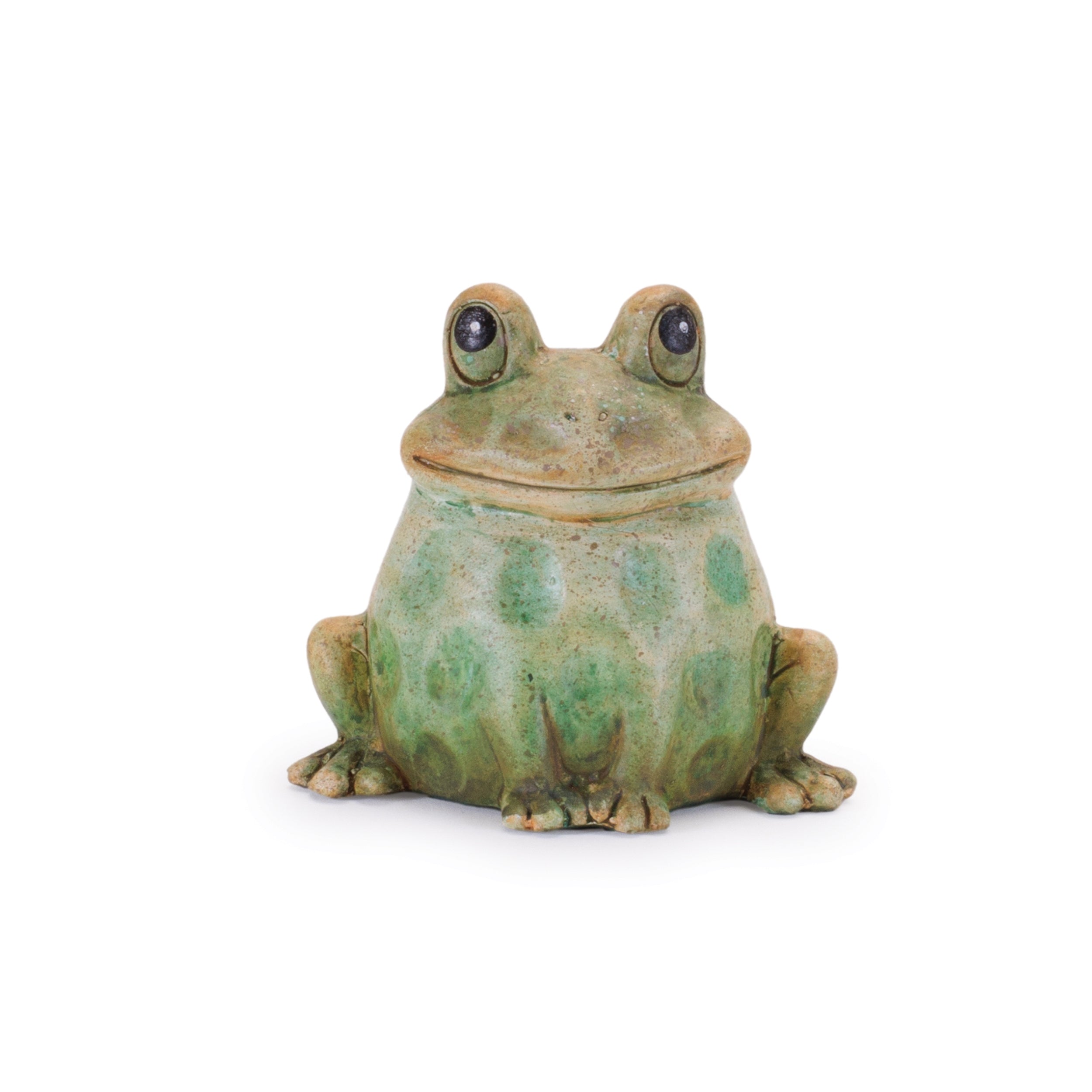 Terra Cotta Sitting Garden Frog, Set of 4