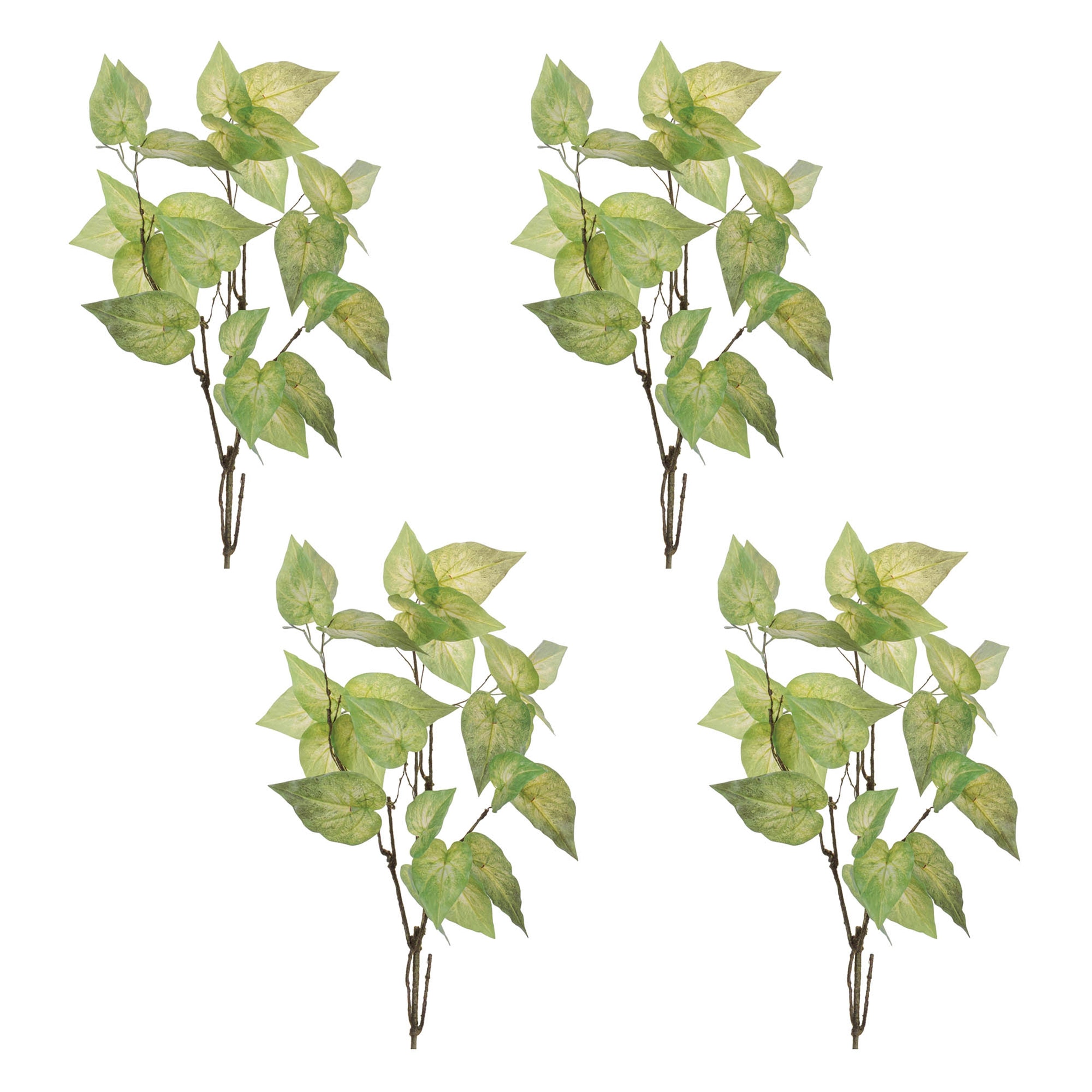 Anthurium Leaf Branch, Set of 4